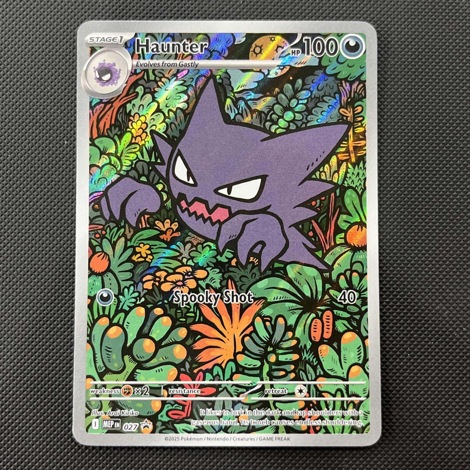 Pokemon Mega Evolution Promo Haunter 027 Holo Illustration Rare NM Mint