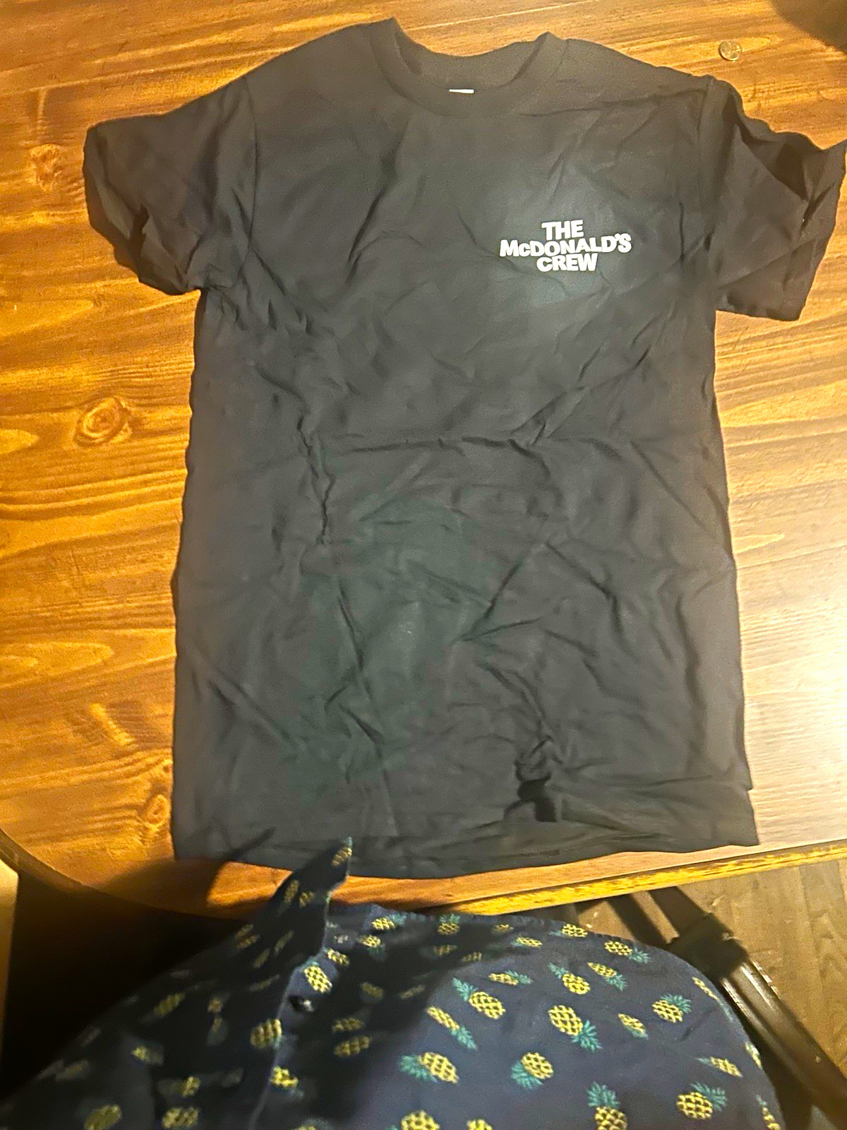 McDonald's The McDonald's Crew Graphic T-Shirt Black Fast Food size medium