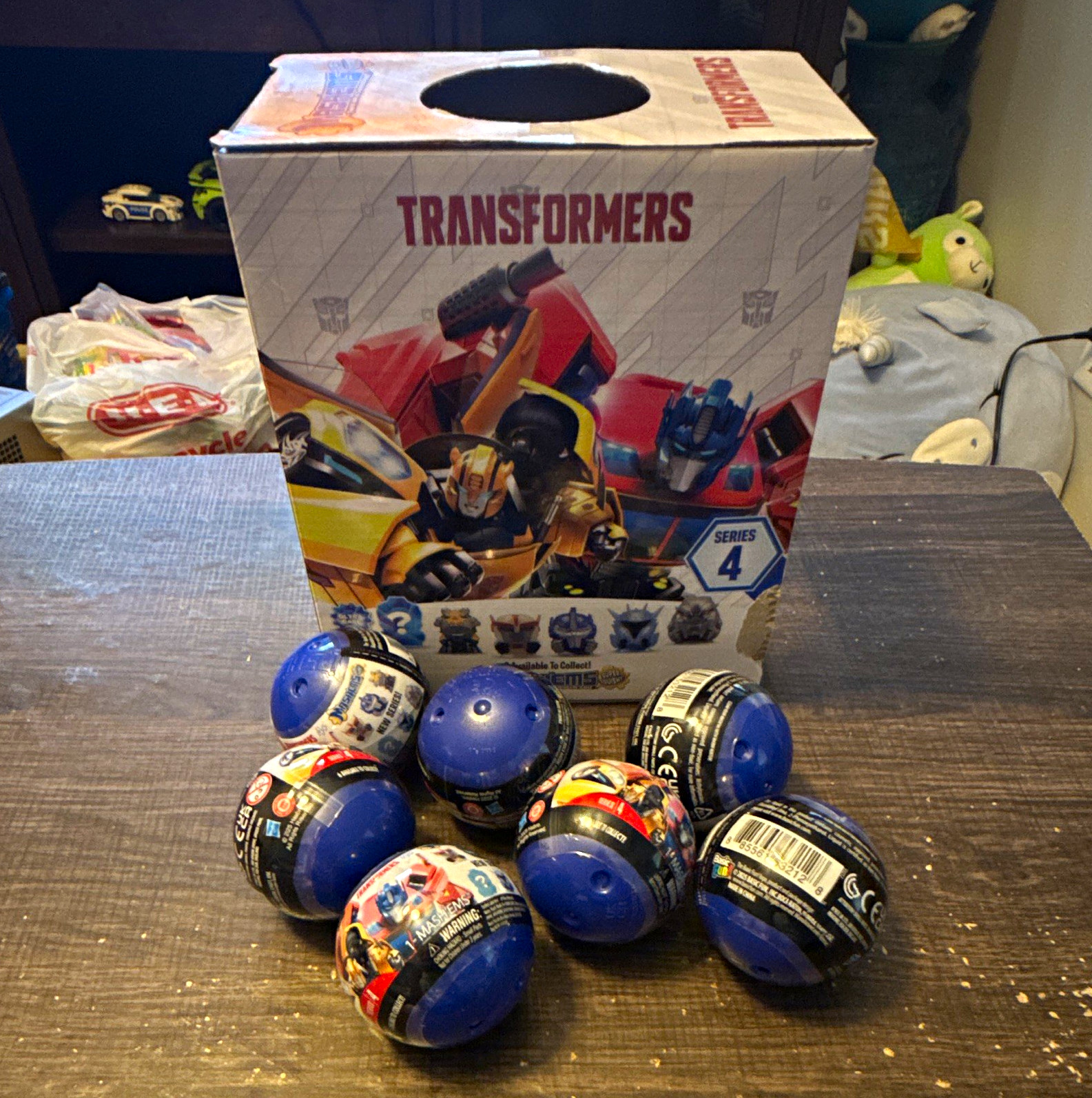Lot of 7 Transformers Series 4 Blind Pack Capsule Collectible Figures