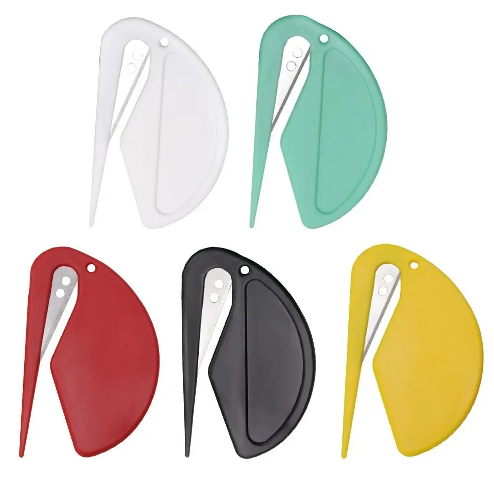 5PCS Letter Opener Cutter Open Office Envelope Knife Safe Guarded Sharp Blade