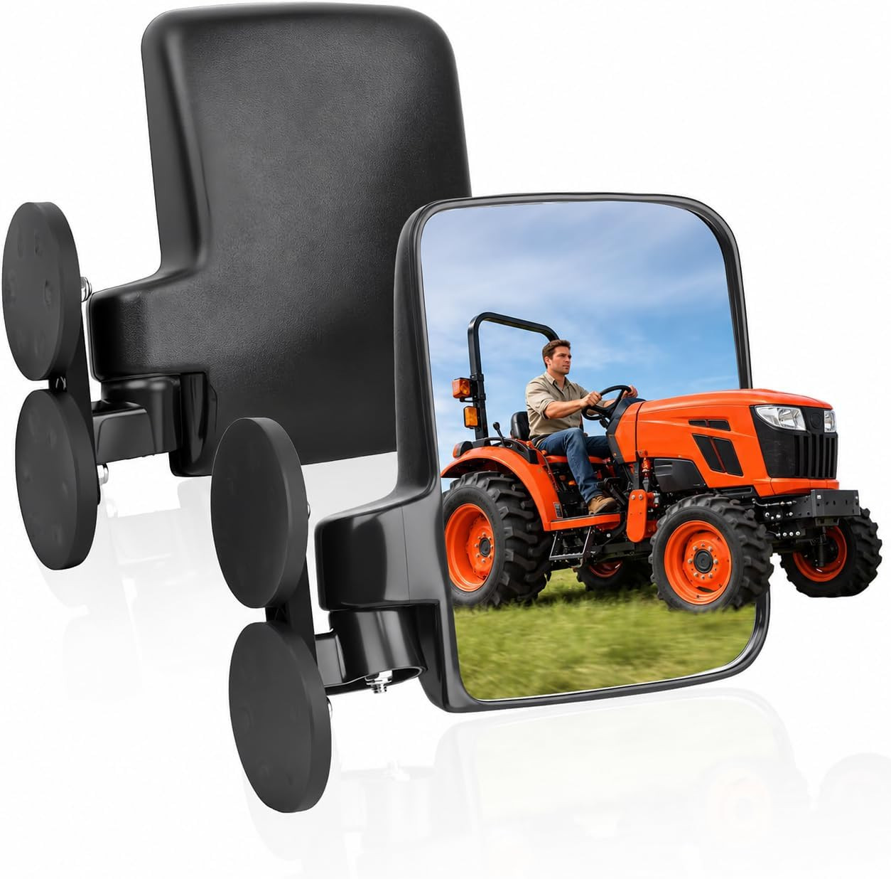 Magnetic Tractor Mirror Compatible with John Deere Kubota