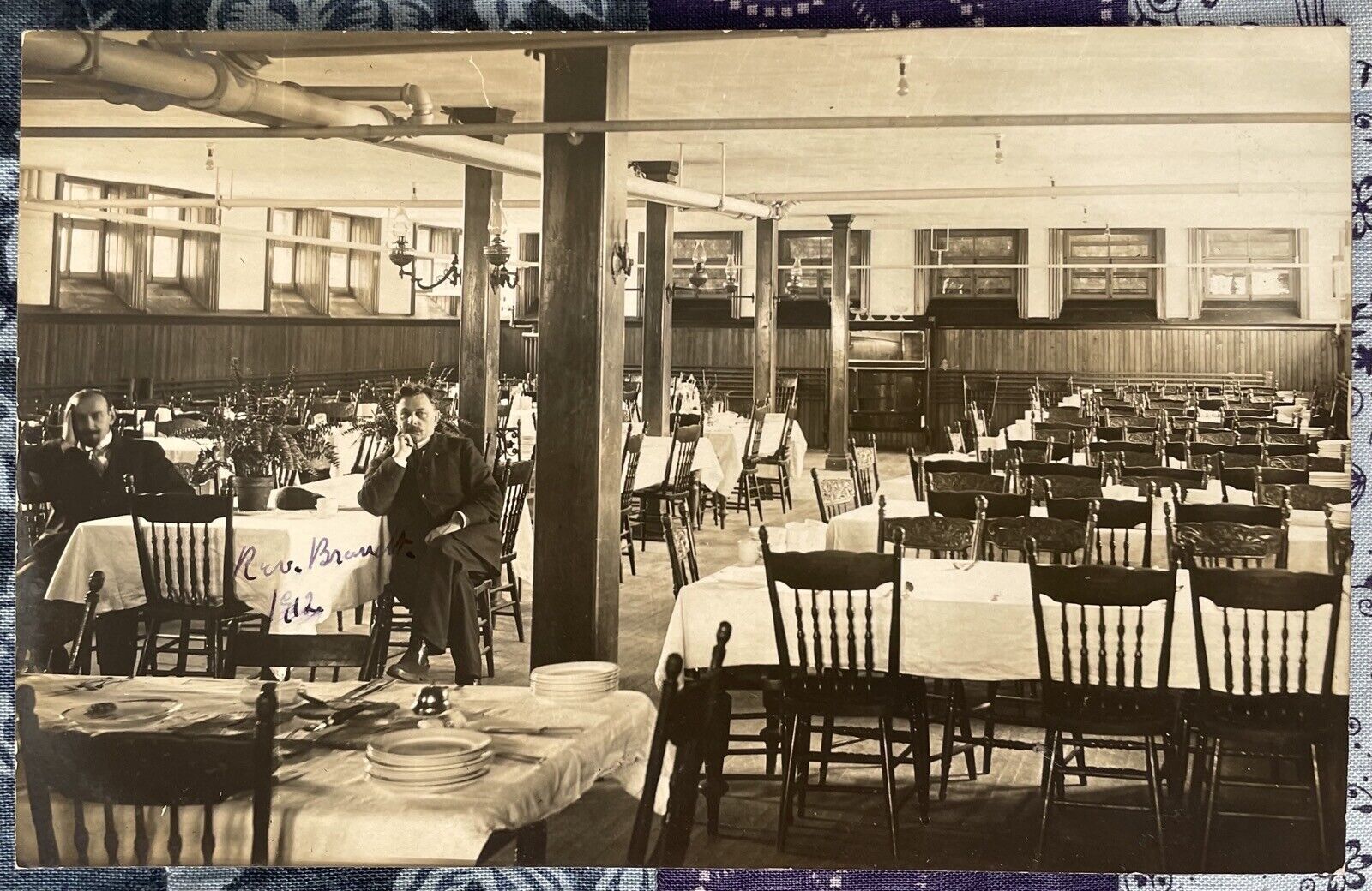 Pointe-aux-Trembles Instituts. Dr. Brandt. Dining Hall. #2 Real Photo Postcard. 
