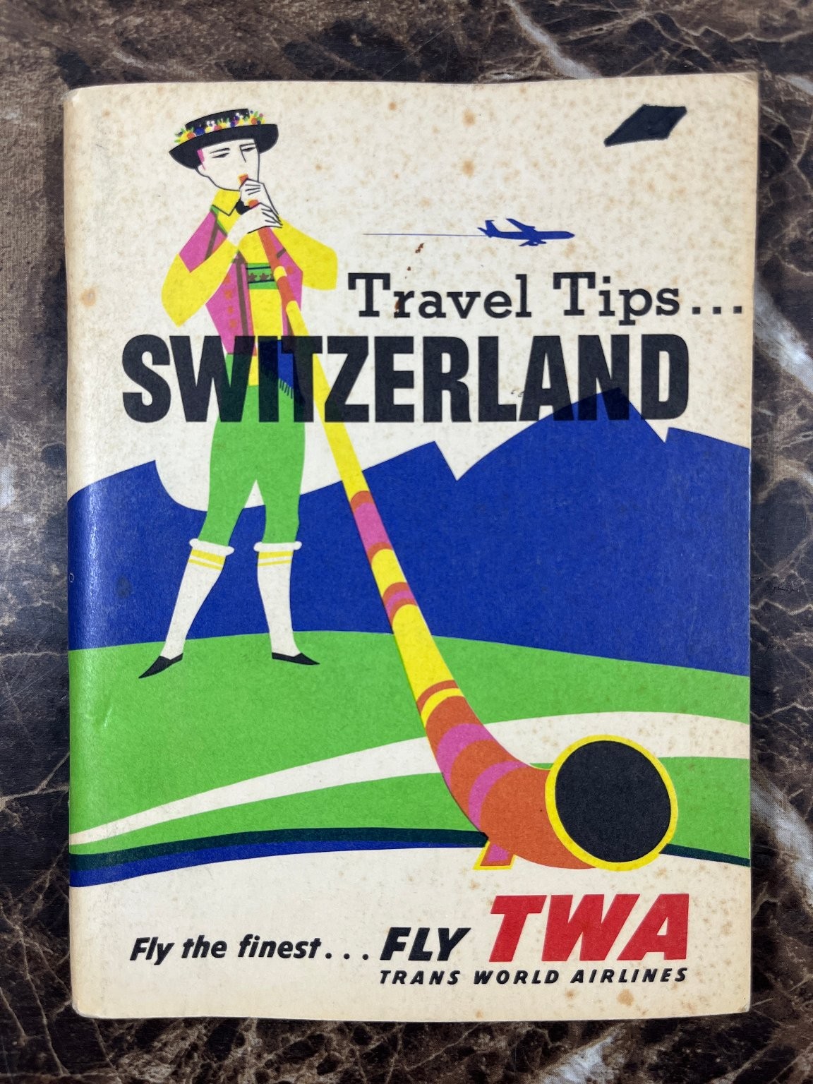 TWA Trans World Airlines Travel Tips Switzerland Booklet Guide Vintage 1960