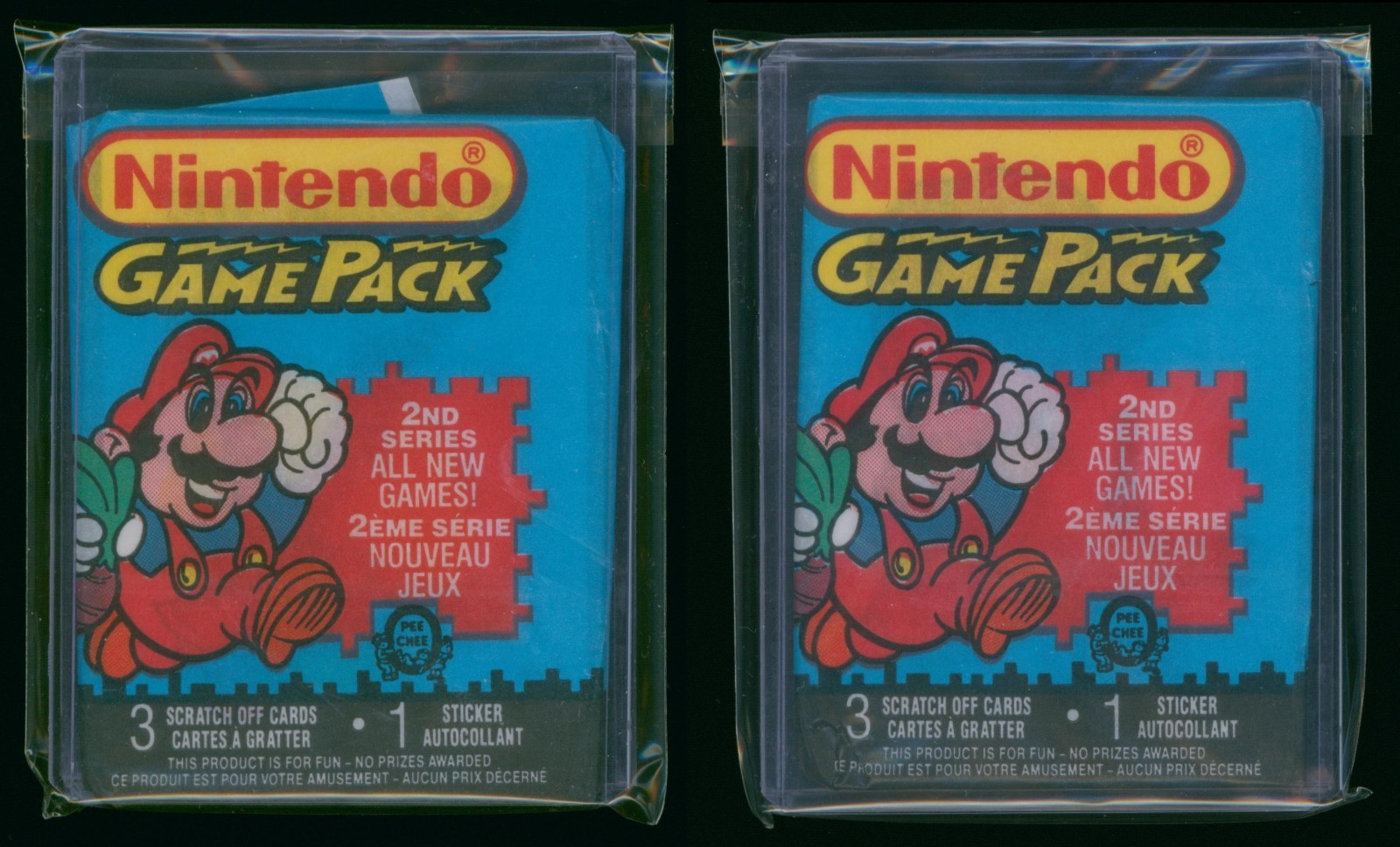 1989 O-PEE-CHEE OPC NINTENDO GAMEPACK SERIES 2 UNOPENED WAX PACK SUPER MARIO x 2 1989 O-PEE-CHEE OPC NINTENDO GAMEPACK SERIES 2 UNOPENED WAX PACK SUPER MARIO x 2