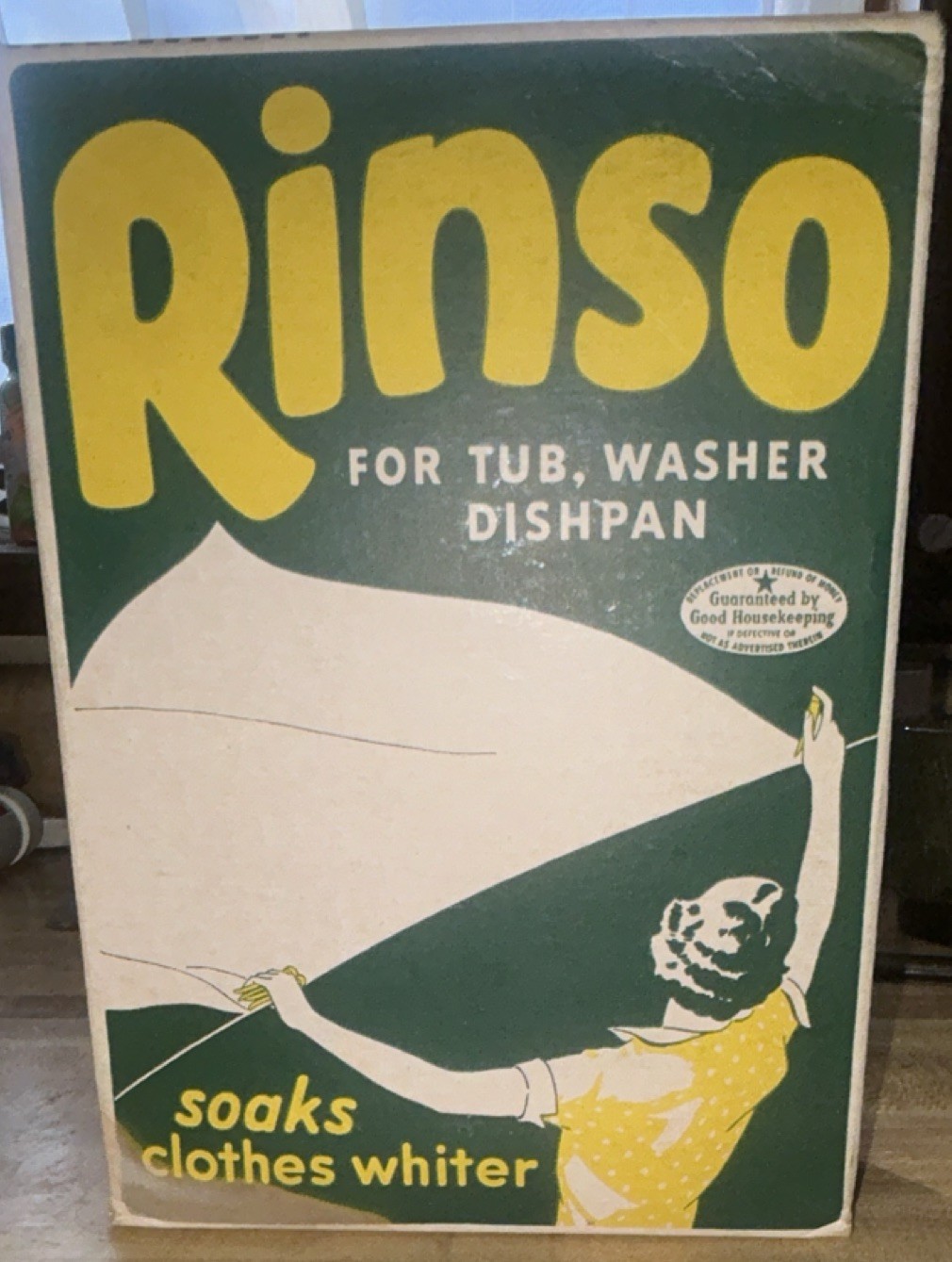 Rare Vintage 1930s RINSO Laundry Soap Detergent Box Unopened / Full Factory Seal
