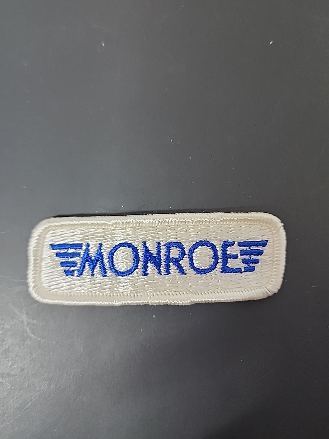 Monroe Shock Absorbers & Struts Automotive Uniform Patch NOS 1980s NASCAR