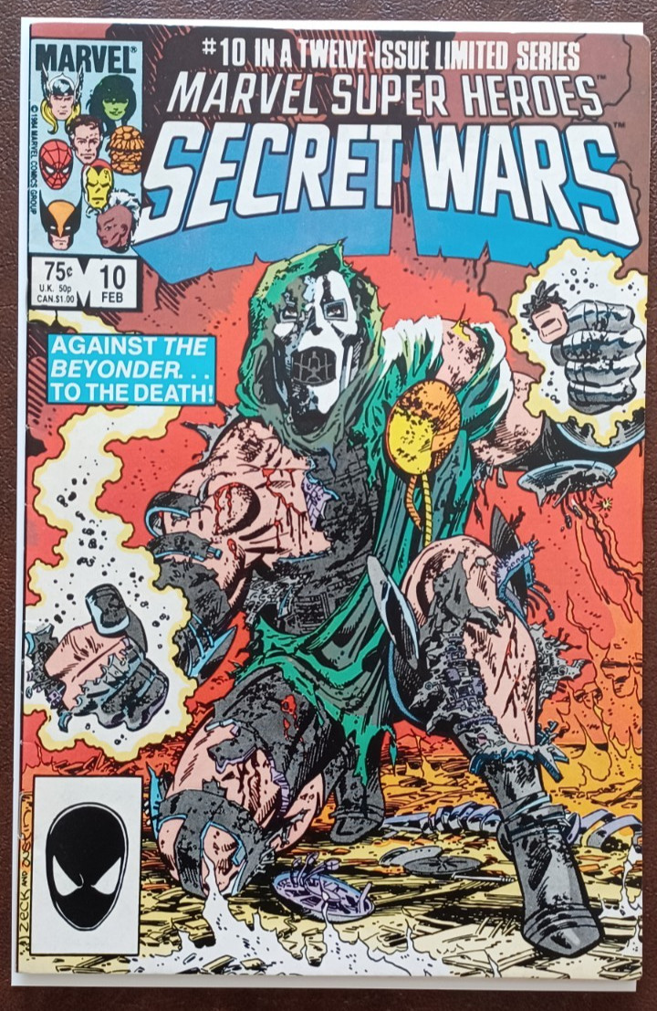 Marvel Super-Heroes Secret Wars #10 VF- Newsstand Mike Zeck Marvel Comics 1985
