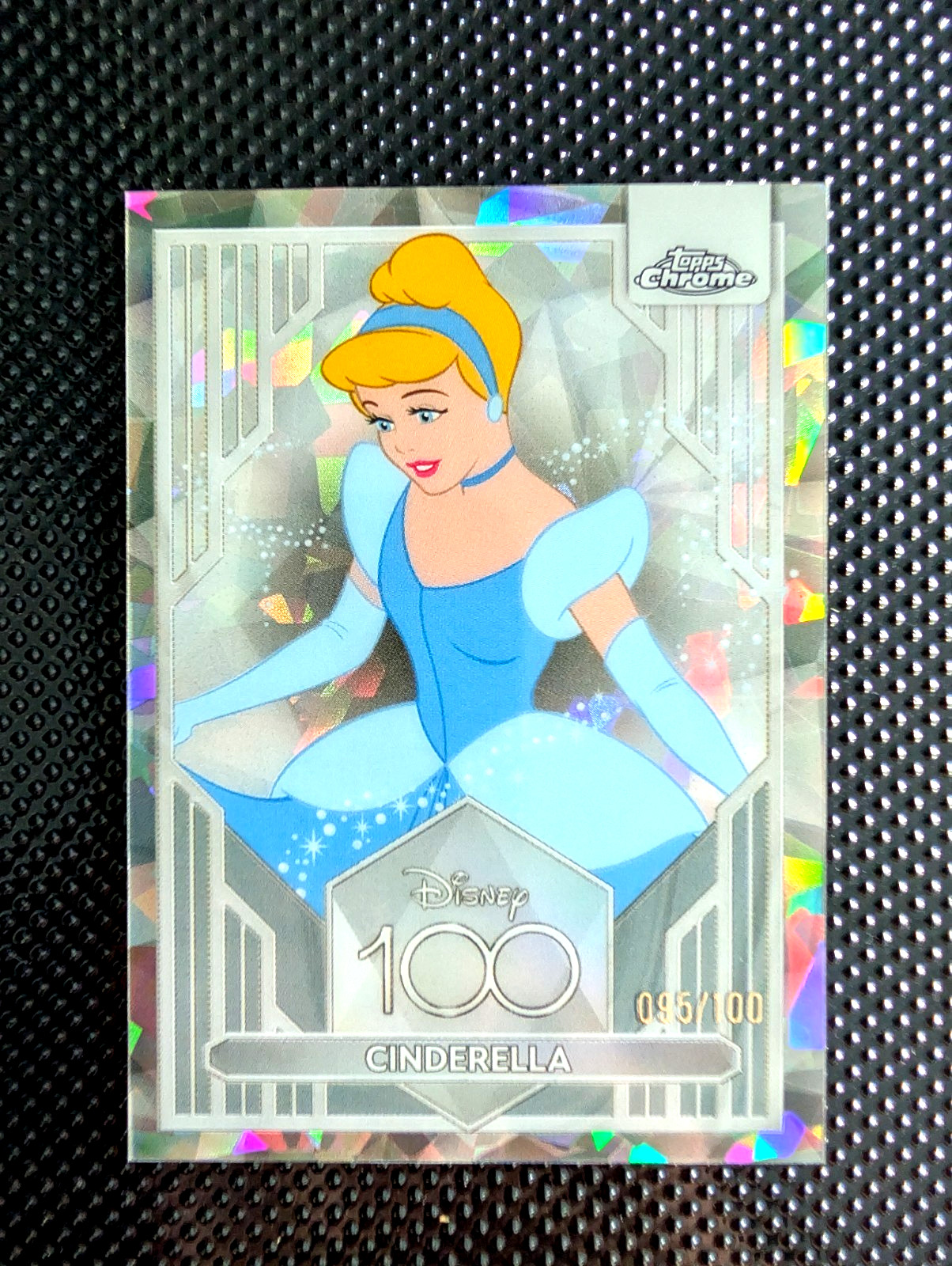 2023 Topps Chrome Disney 100 Cinderella /100  100-Year Diamond Refractor  V RARE