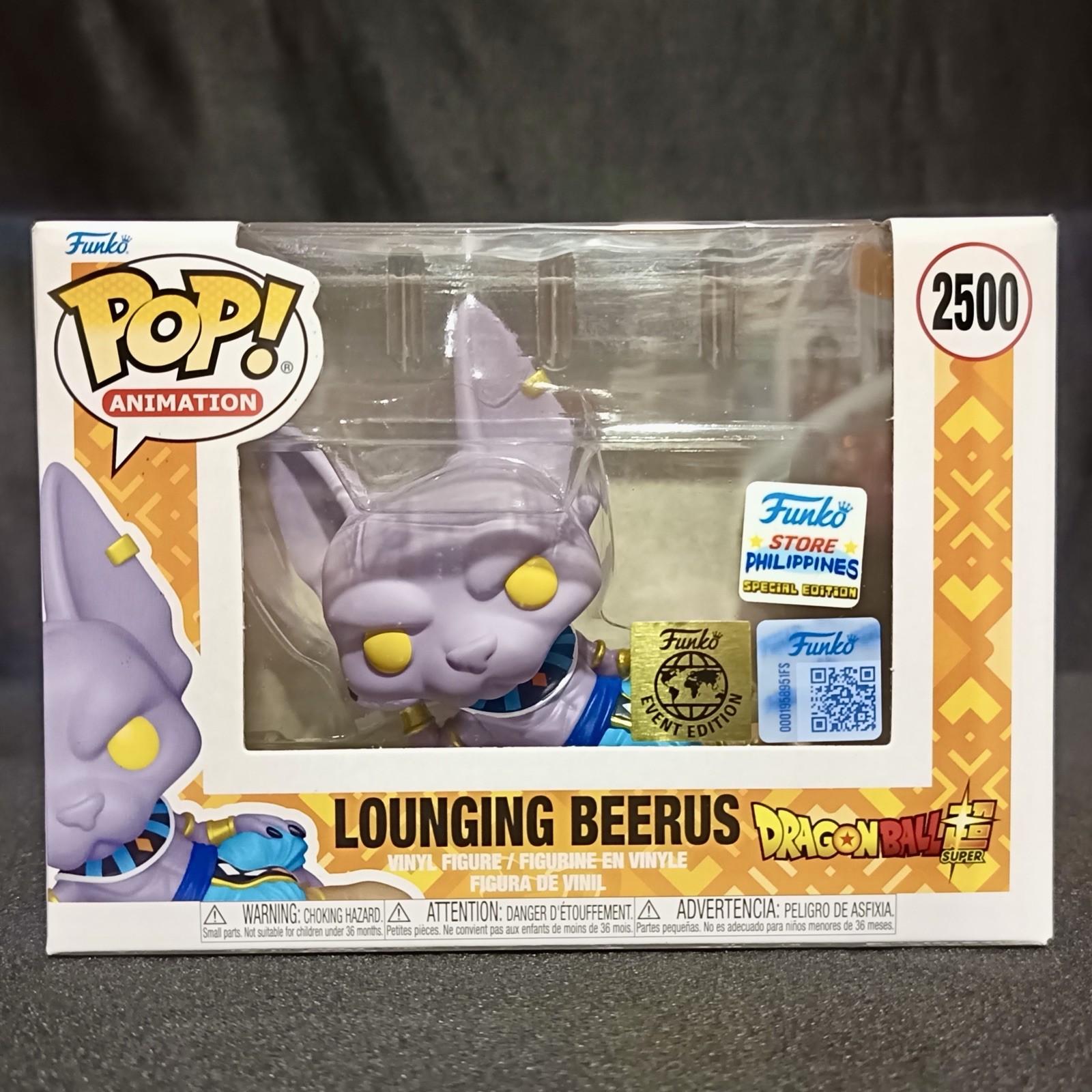 Funko POP Dragon Ball Super Lounging Beerus #2500 Global Edition Exclusive