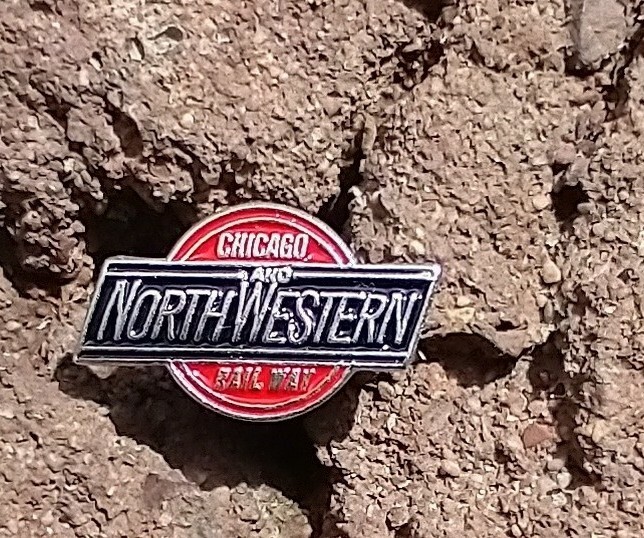  Chicago & Northwestern Railway railroad rail road train Hat Pin Tie Tack Lapel