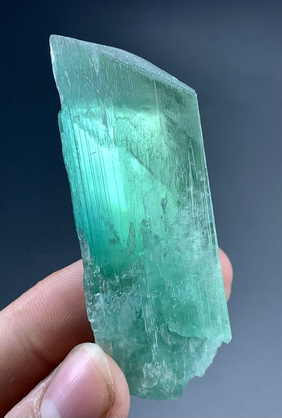 Limited Hiddanite Terminated Kunzite Crystal From Afghanistan 473 Carat’s