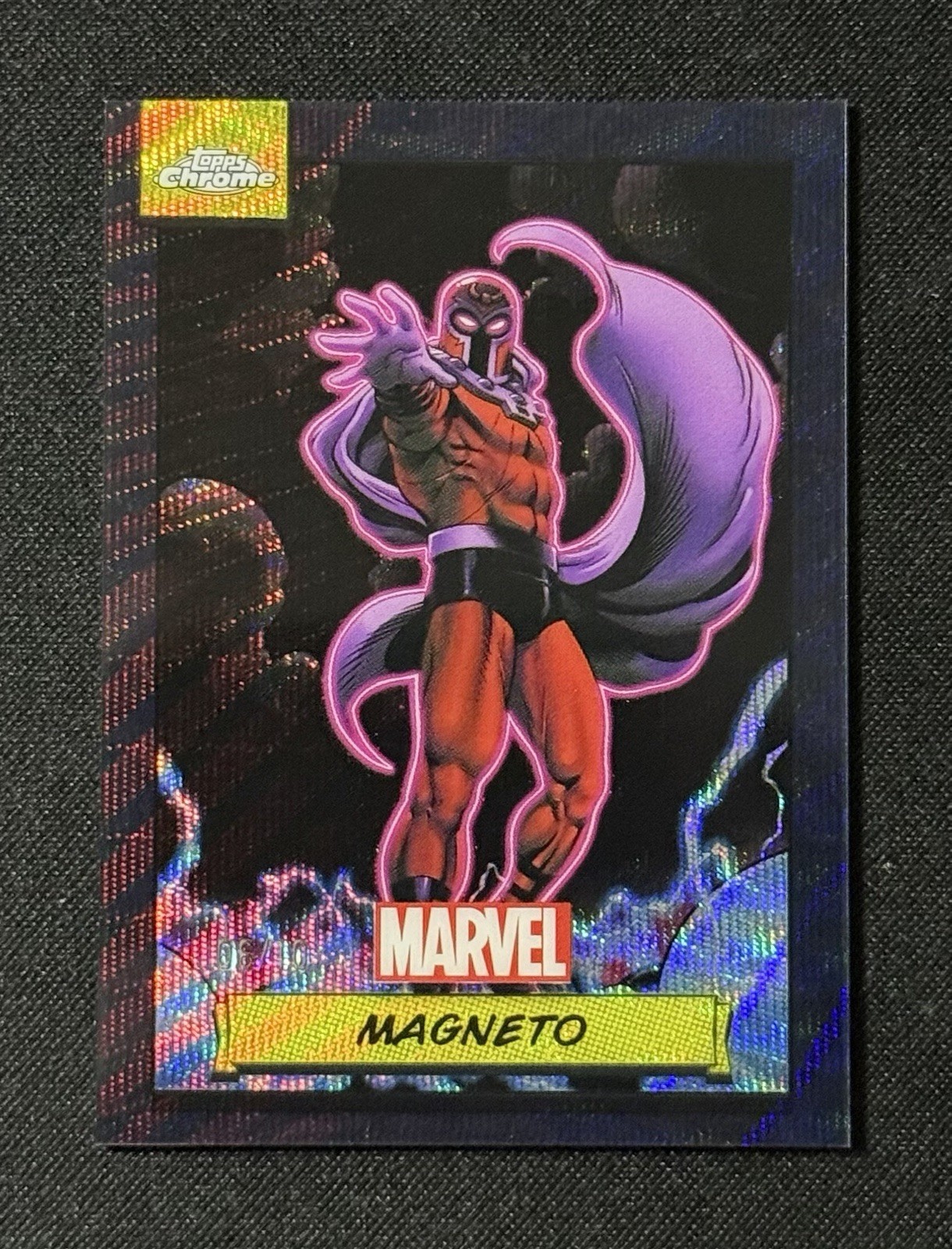 2024 Topps Chrome Marvel Magneto Black Wave /10 #111 X-Men Color Match