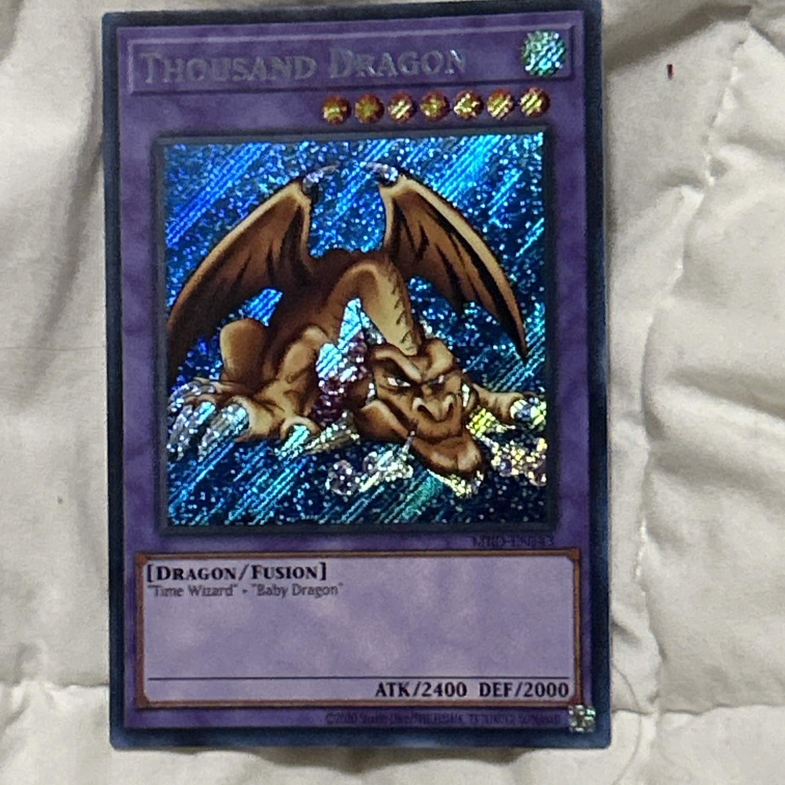 Yu-Gi-Oh Thousand Dragon Secret Rare Holo Fusion Monster