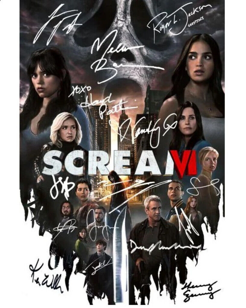 Jenna Ortega Scream 6 Movie Cast signed 8.5x11 Signed Photo Reprint