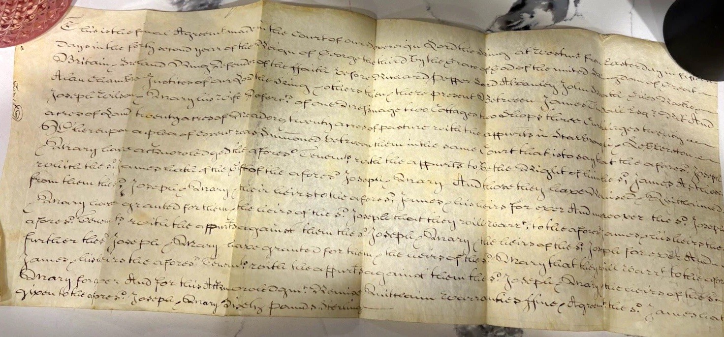 Antique Handwritten Manuscript – Early 1800s Historical Document – Rare Pape