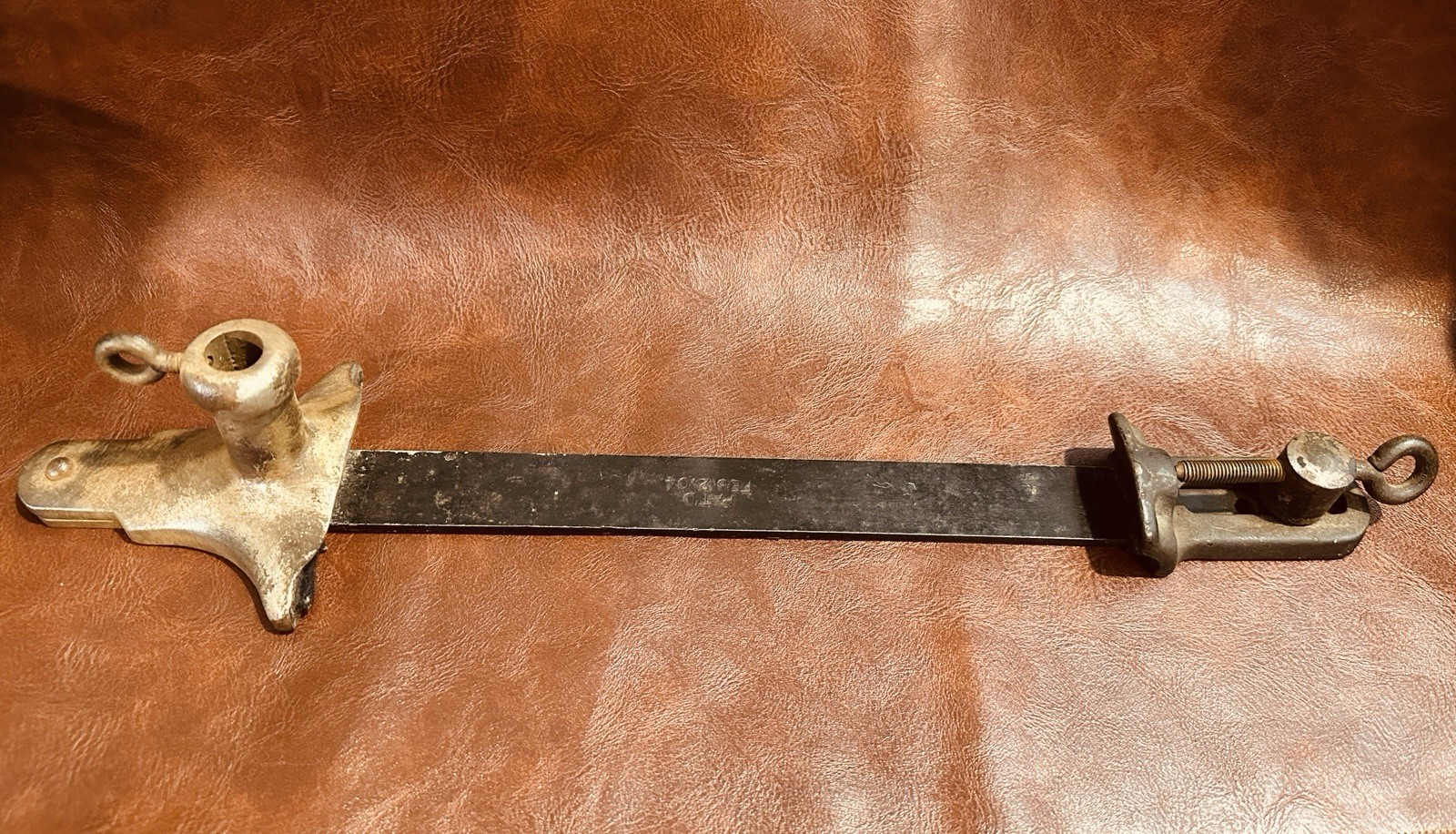 Antique Edison Horn Crane Bracket Base for Cylinder Phonograph, 1904 Patent date