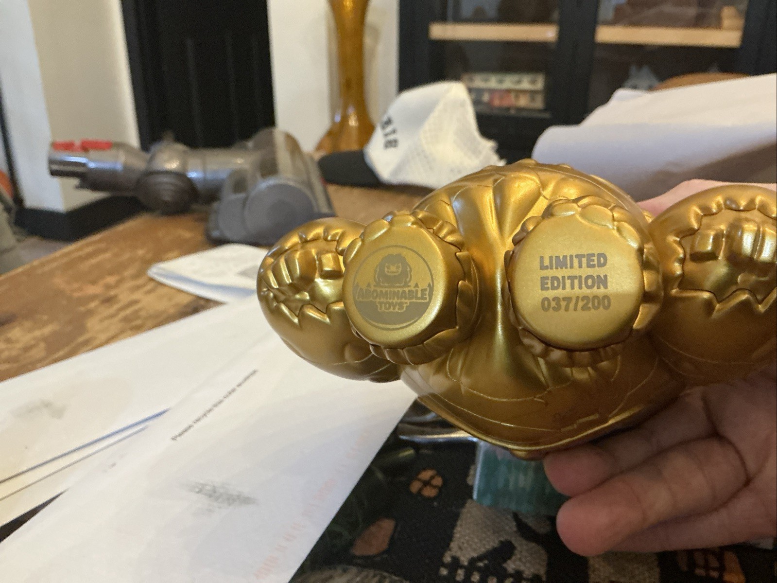 Gold Chomp Tut Abominable Toys NYCC 2024 LE 200 (037/200) AUTOGRAPHED