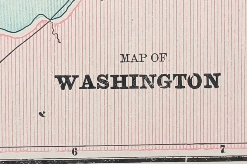 Vintage 1901 WASHINGTON DC Map 14\