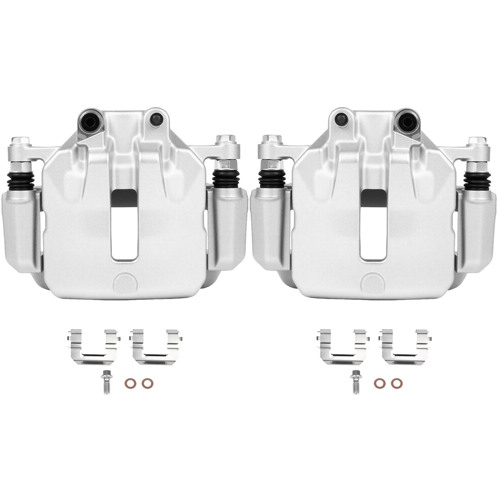 Front left and right disc brake calipers with bracket 2pcs