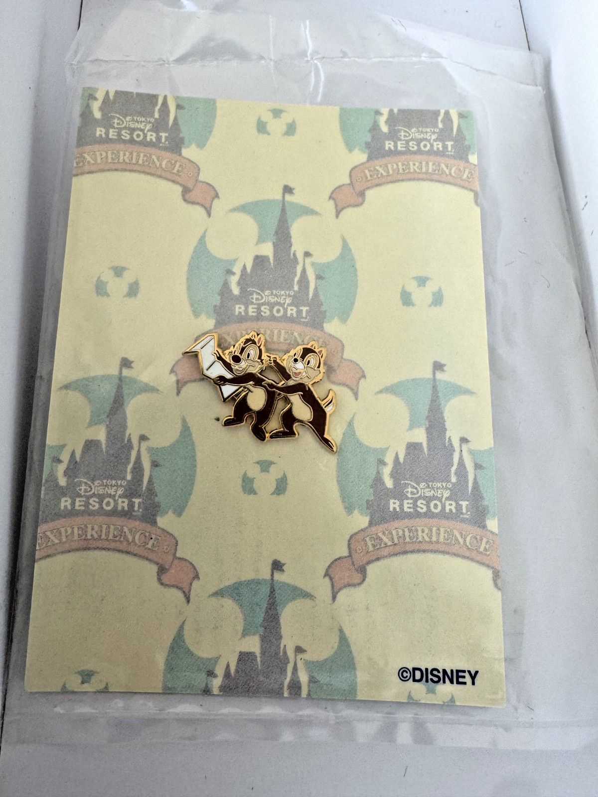 Tokyo Disney Experience LE 100 Disneyland Tourist Chip & Dale Pin =