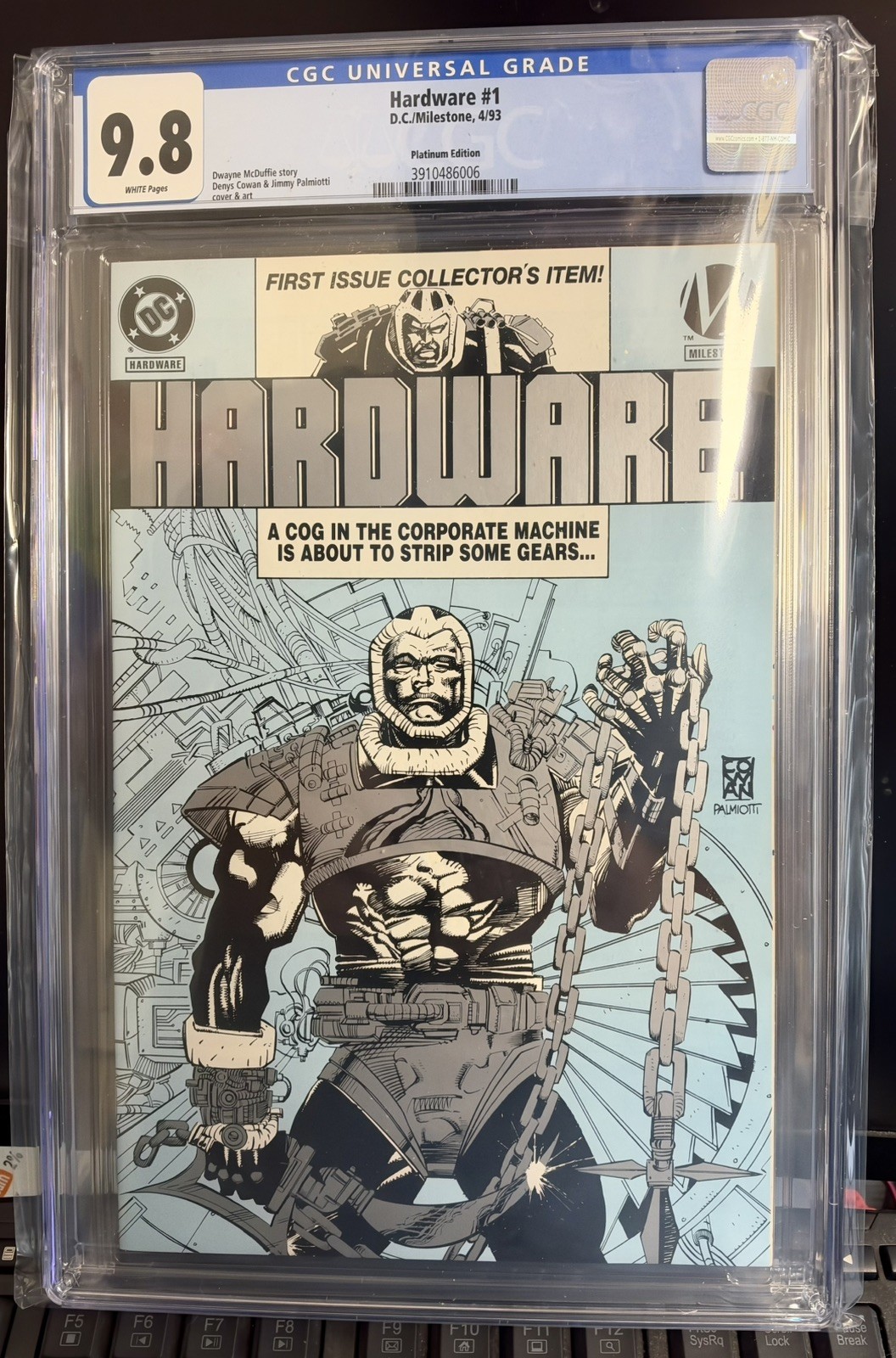 Hardware #1 Ultra Rare Platinum Edition 1993 - DC Comics Milestone CGC 9.8