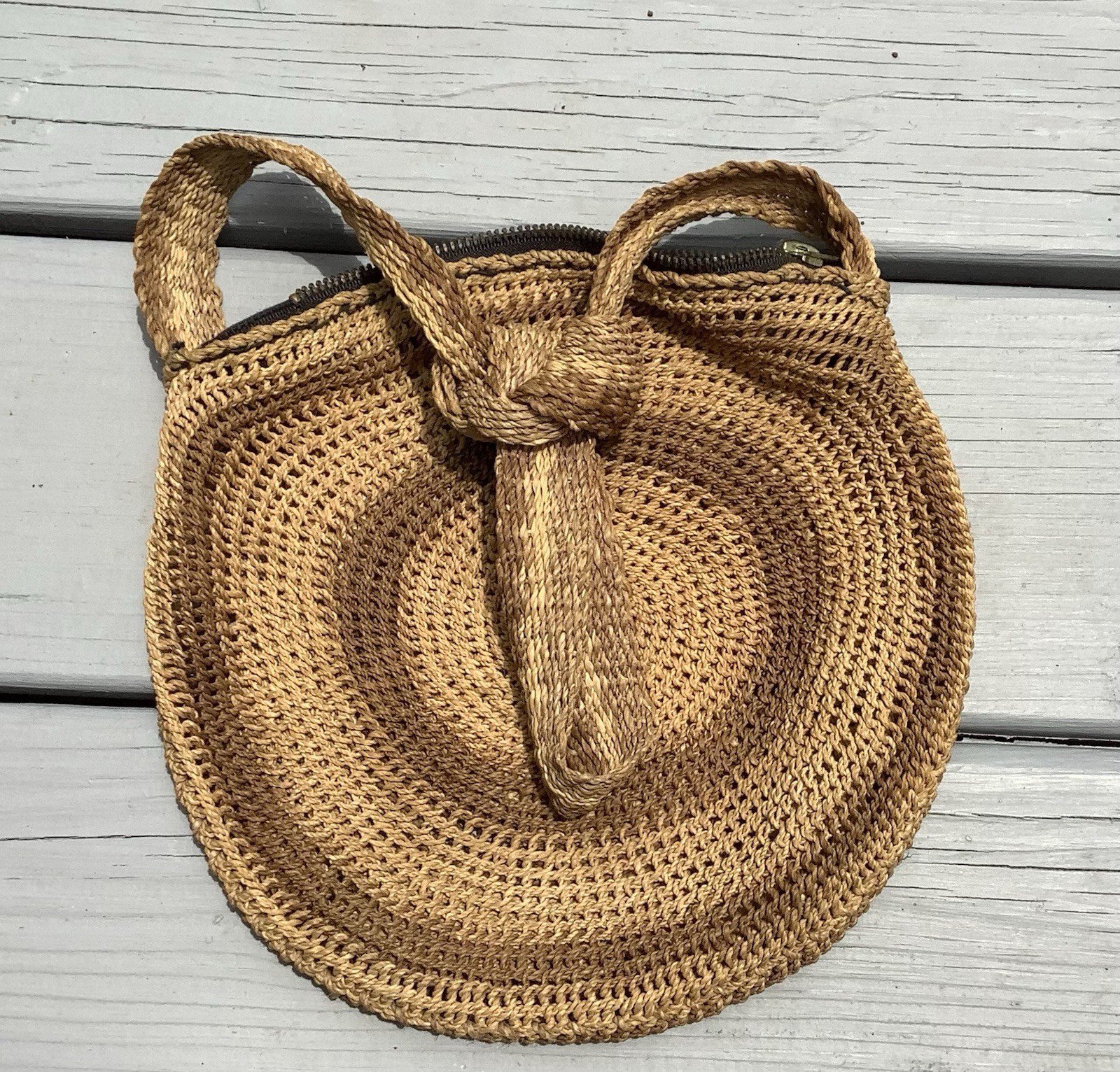 Vintage 1970s 80s Hippie Backpacker Waorani Tribe Amazonian Native Shoulder Bag