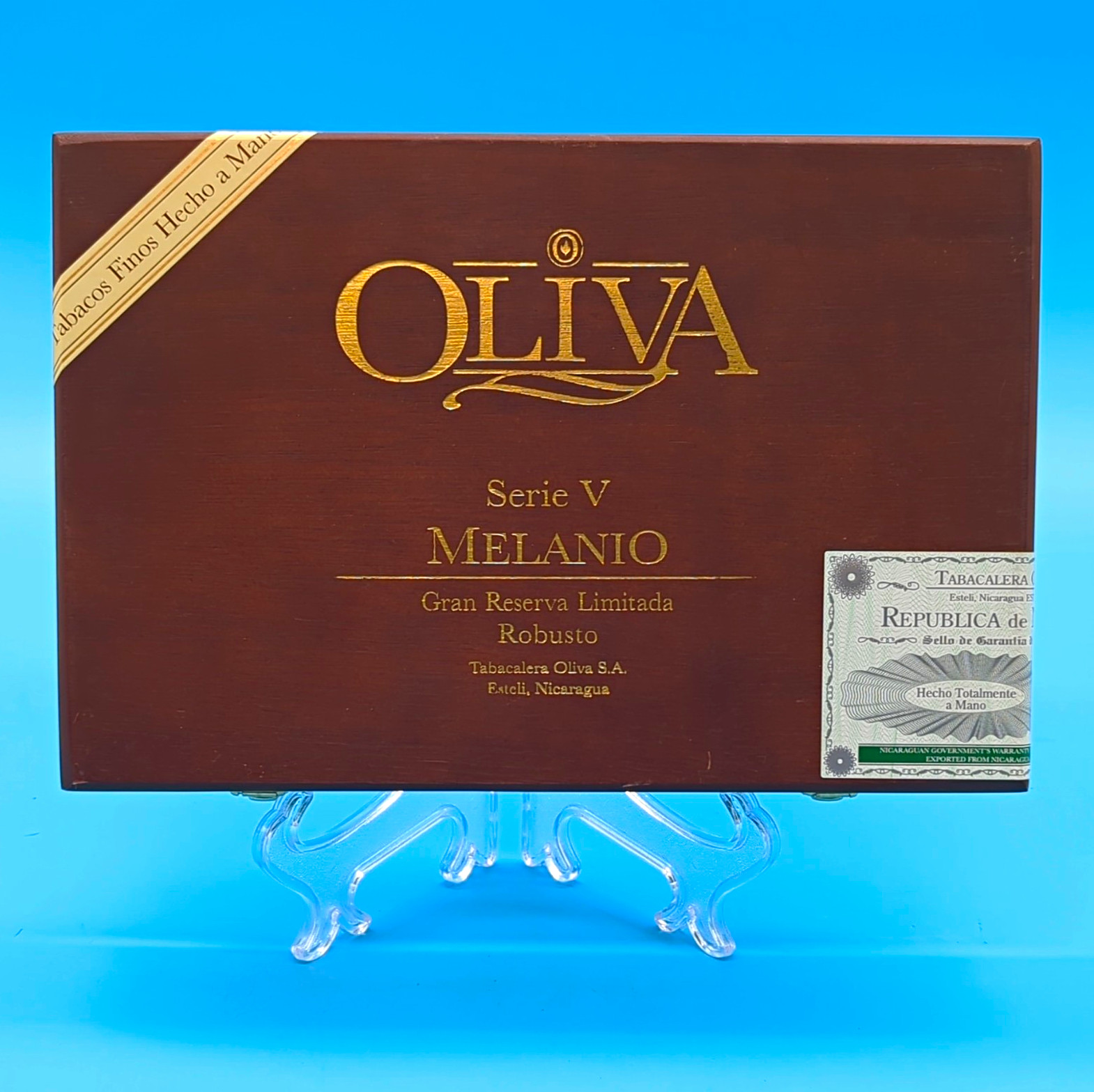 Oliva Serie V Melanio Gran Reserva Limitada Robusto Wooden Cigar Box 10 Ct