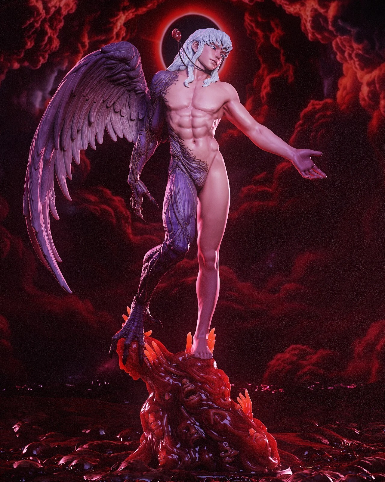 1:8 Griffith Berserk Fan Art UNPAINTED Resin Garage Kit