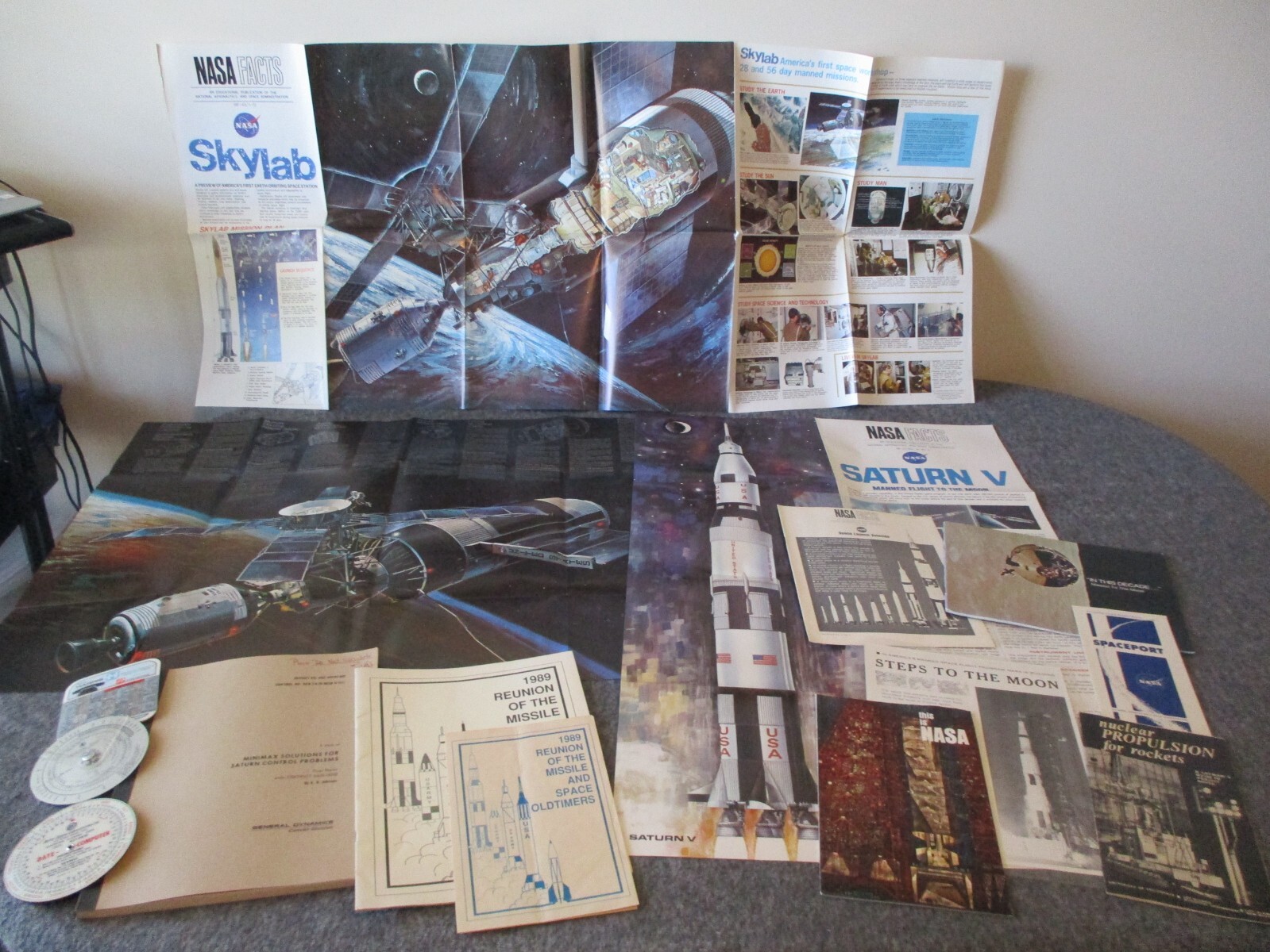 NASA APOLLO SATURN V SKYLAB POSTERS BROCHURES BOOKS BOOKLETS NUCLEAR PROPULSION+