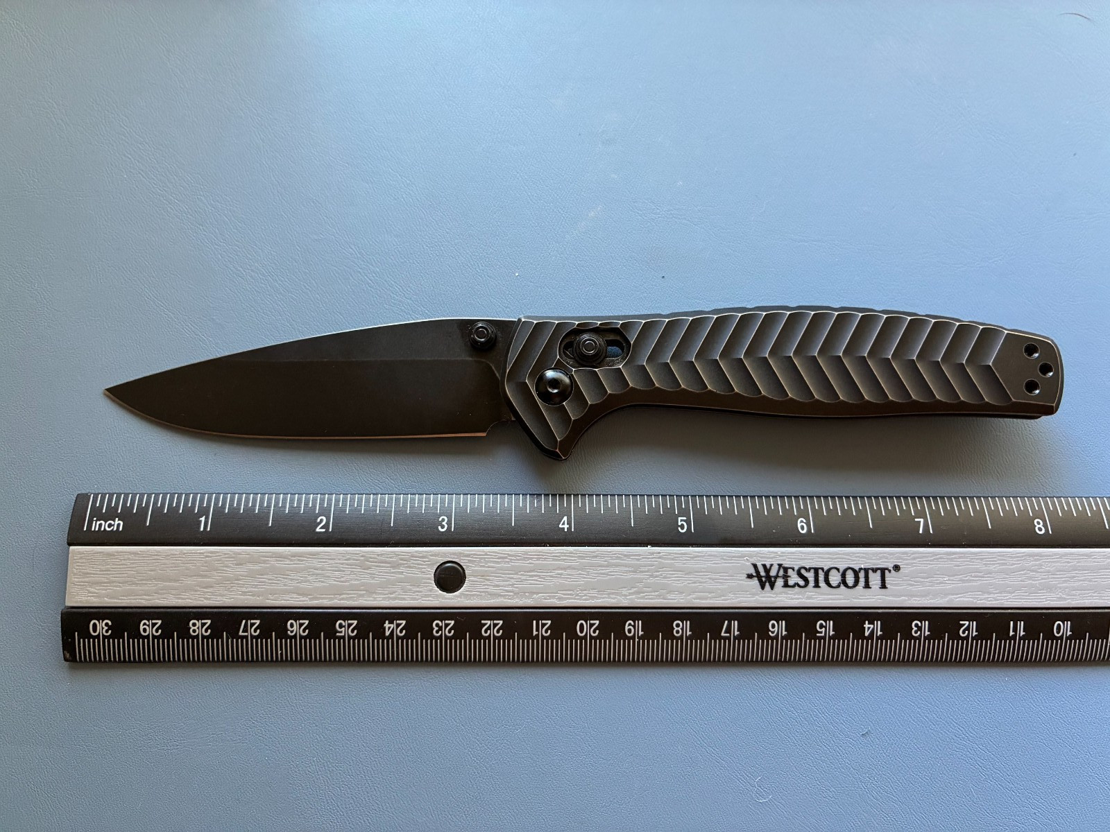 Kanedeiia green thorn ANTHEM knife, RARE, m390 blade steel, anodized black - O72
