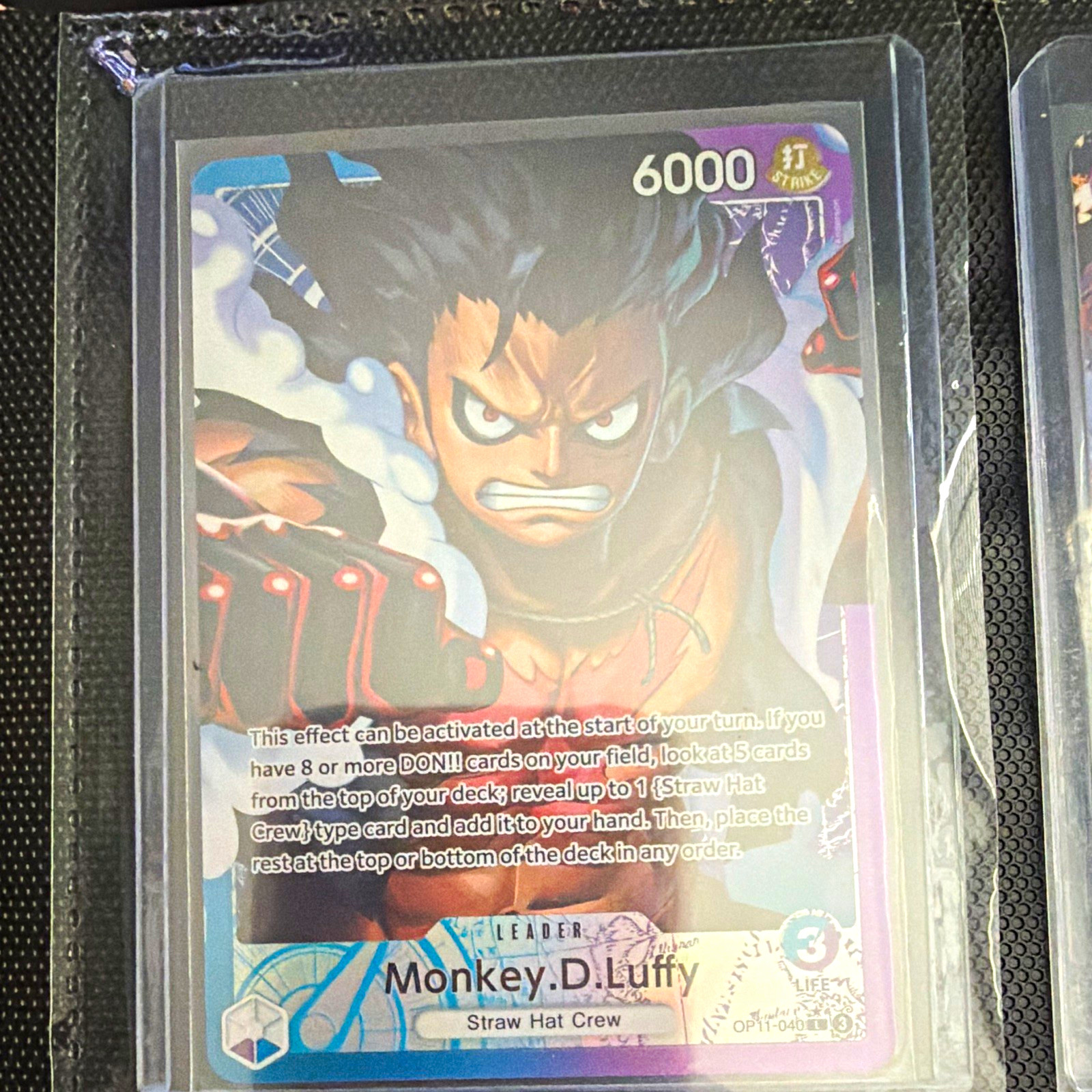 Bandai One Piece Card Game Monkey D. Luffy Leader OP11-040 Trading Card