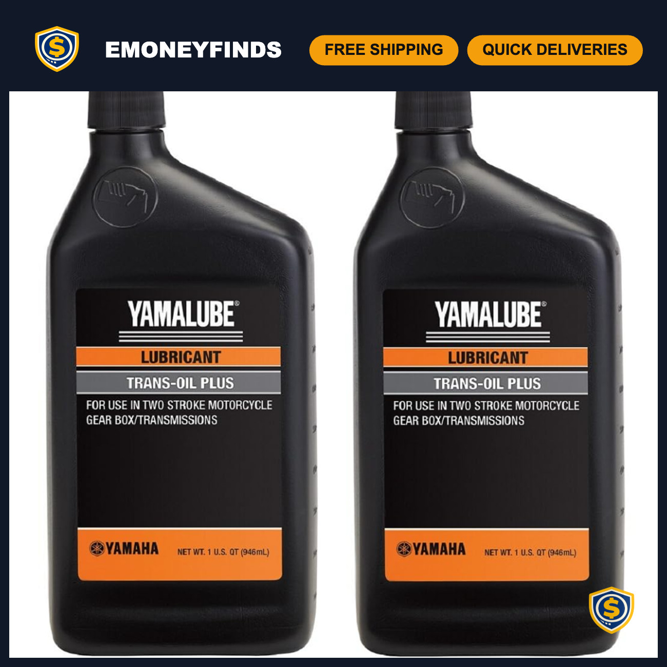 Yamaha Yamalube Transmission Oil Plus for 2 Stroke Gear Box- 2 Quarts, #Acc-Tran