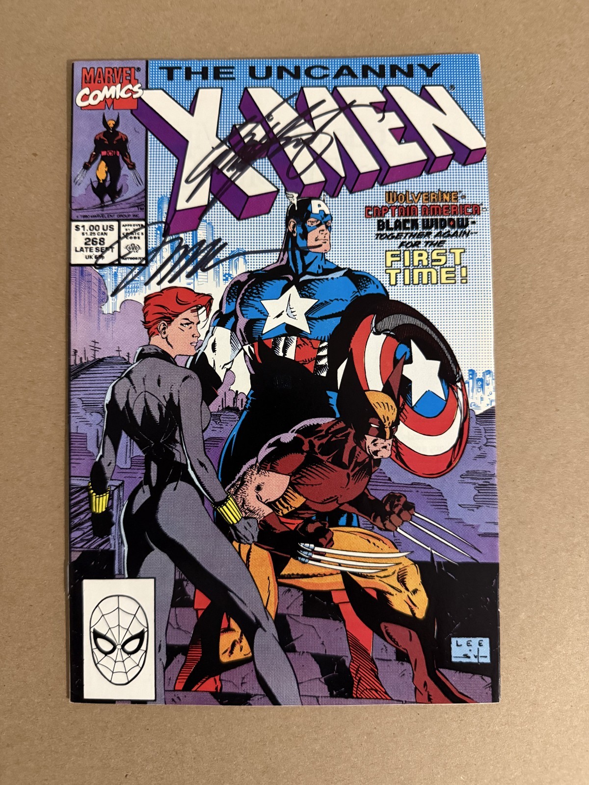 The Uncanny X-Men #268, Iconic Cover signed by Chris Claremont & Jim Lee, w/ COA