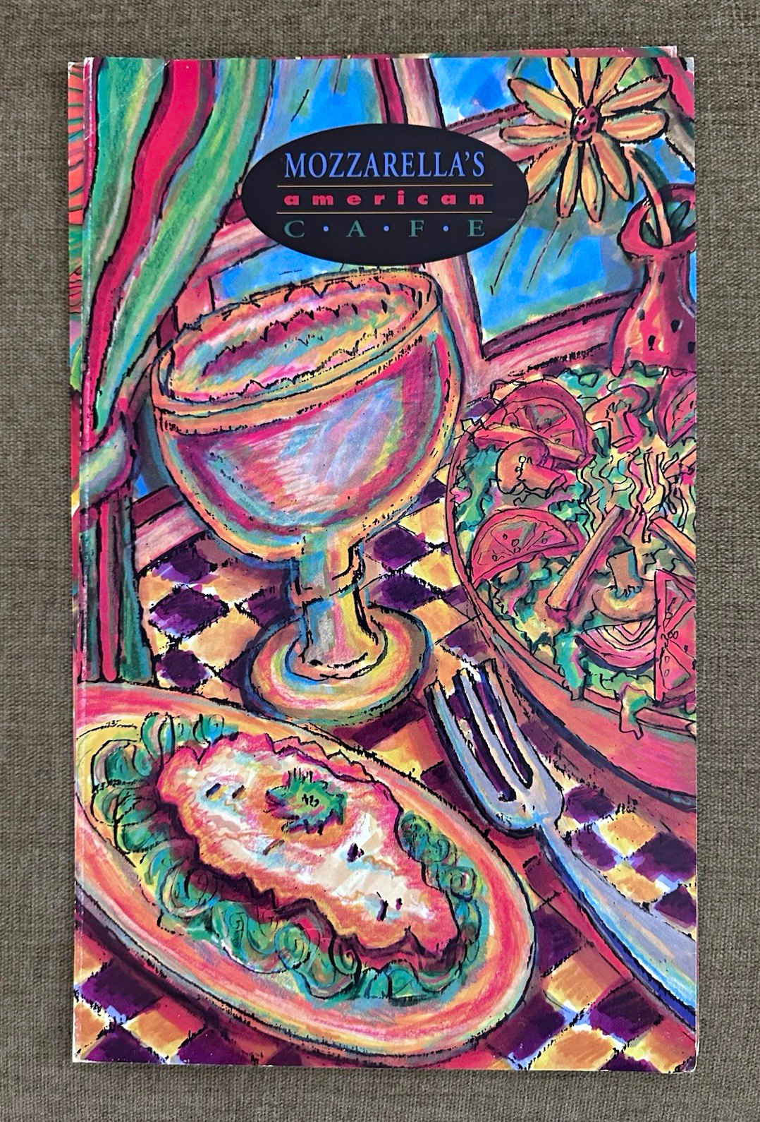 Vintage 1997 Mozzarella\'s American Cafe Menu Ruby Tuesday Spinoff Chain Complete