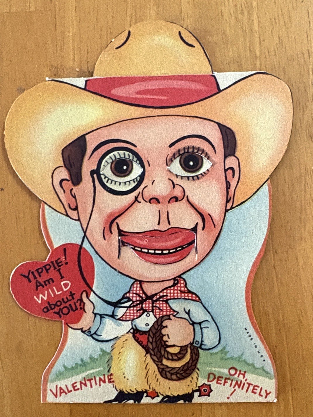 Vintage Valentine Mechanical Charley McCarthy 1930\'s Eyes Mouth Move 