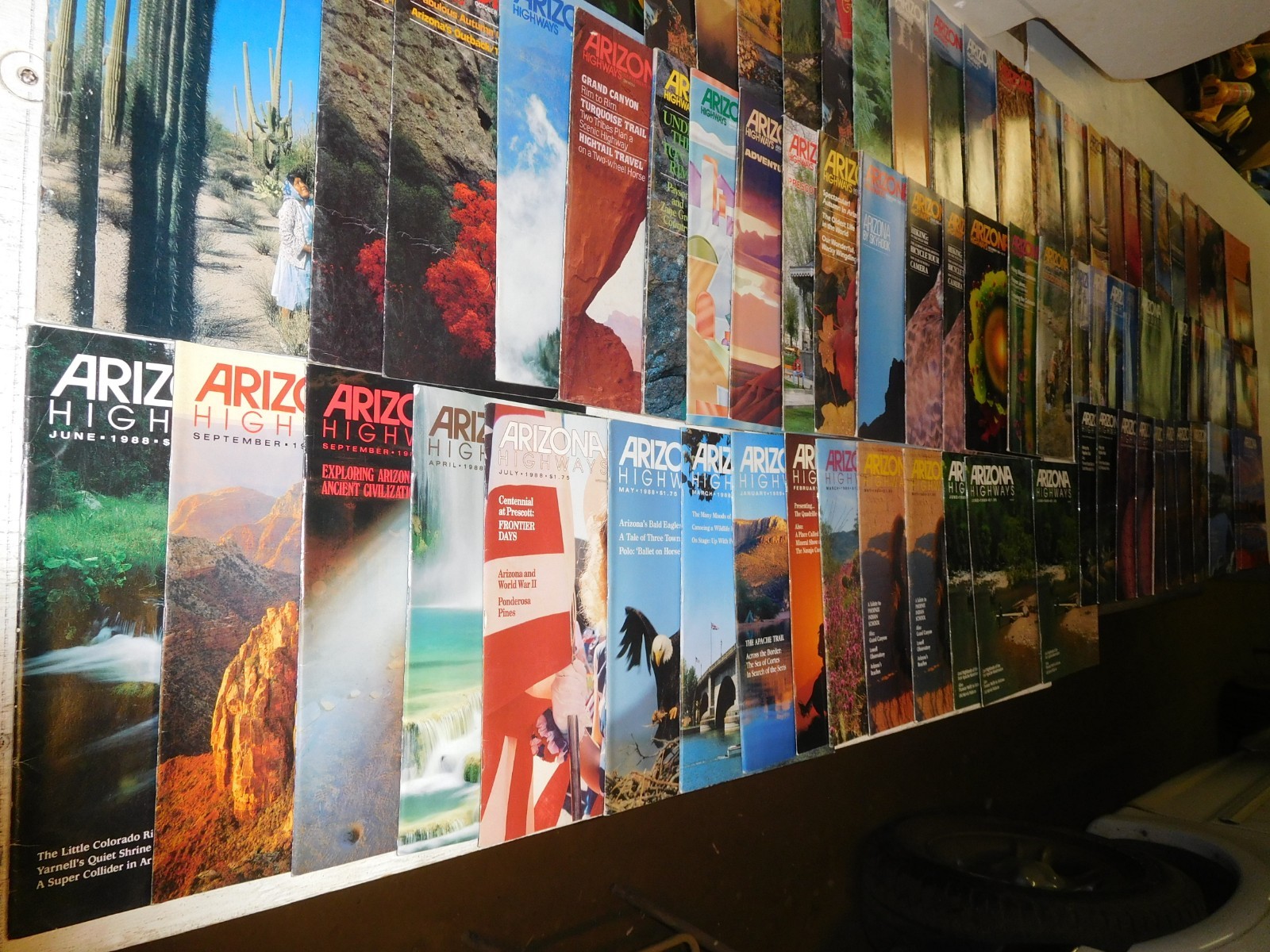 78 Vintage 1980-89 Majestic Arizona Highways Glossy Magazine Lot ~ it has NO ADS