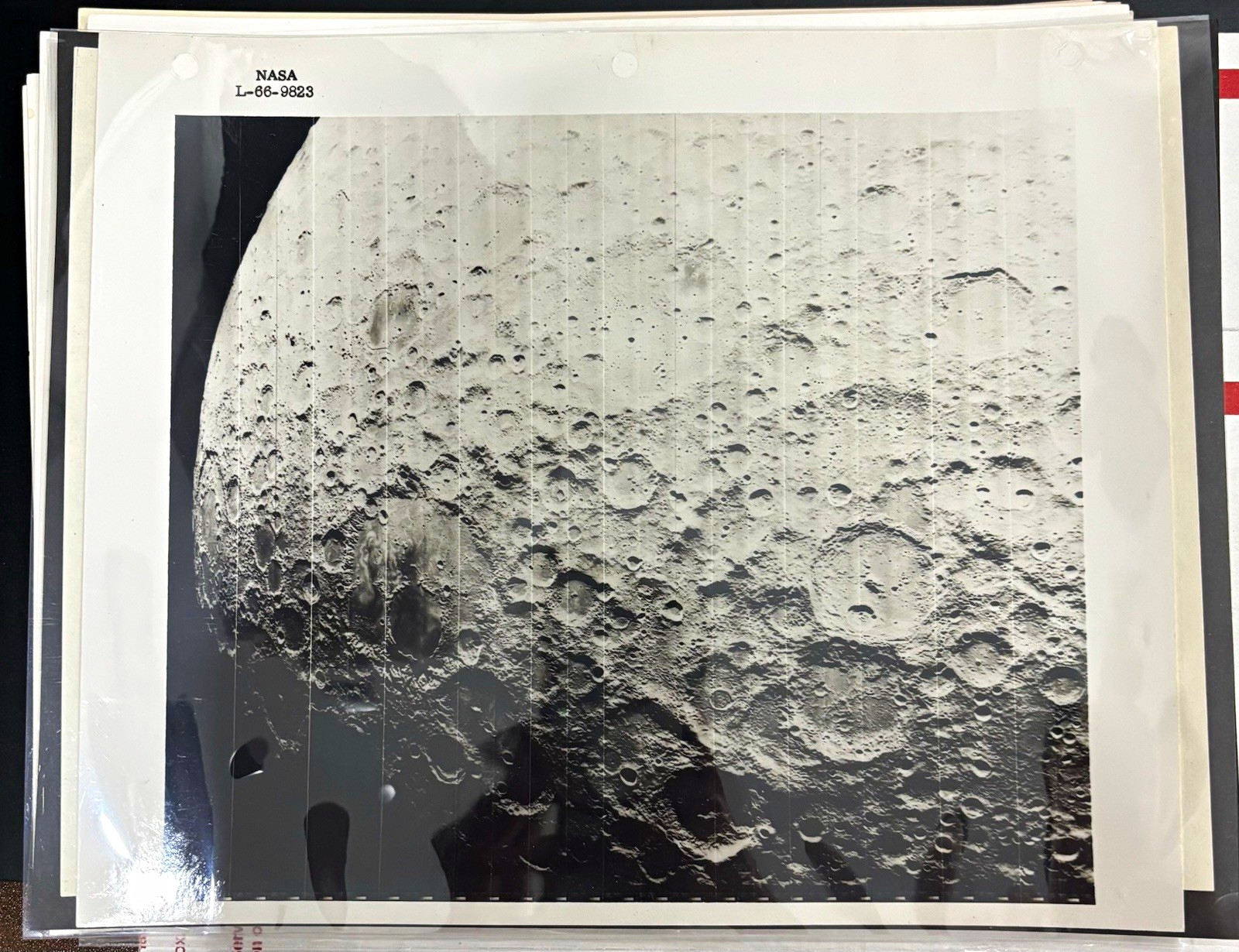 Vintage NASA Lunar Orbiter II Photograph of Moon's Farside
