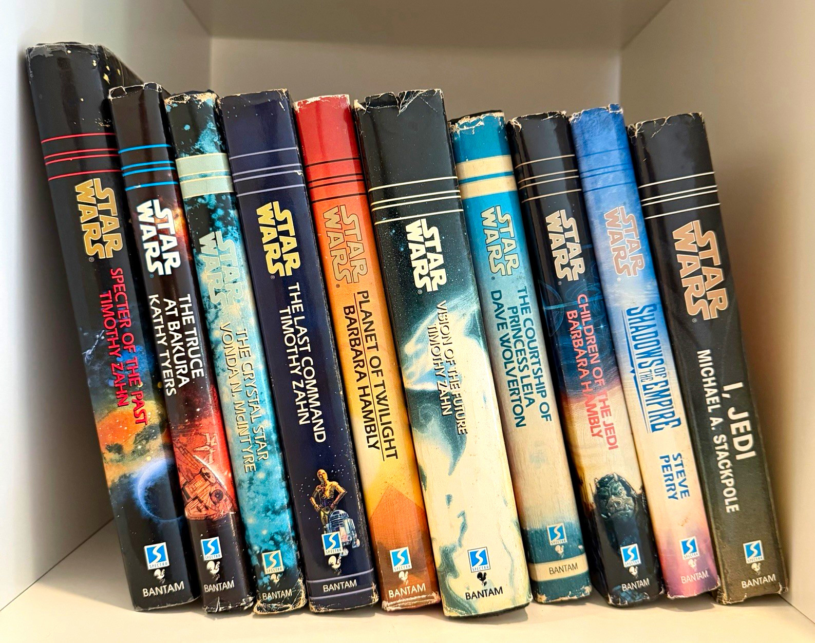 Star Wars Books Lot 10 Vintage 1990s Hardcover Bantam Timothy Zahn Legends