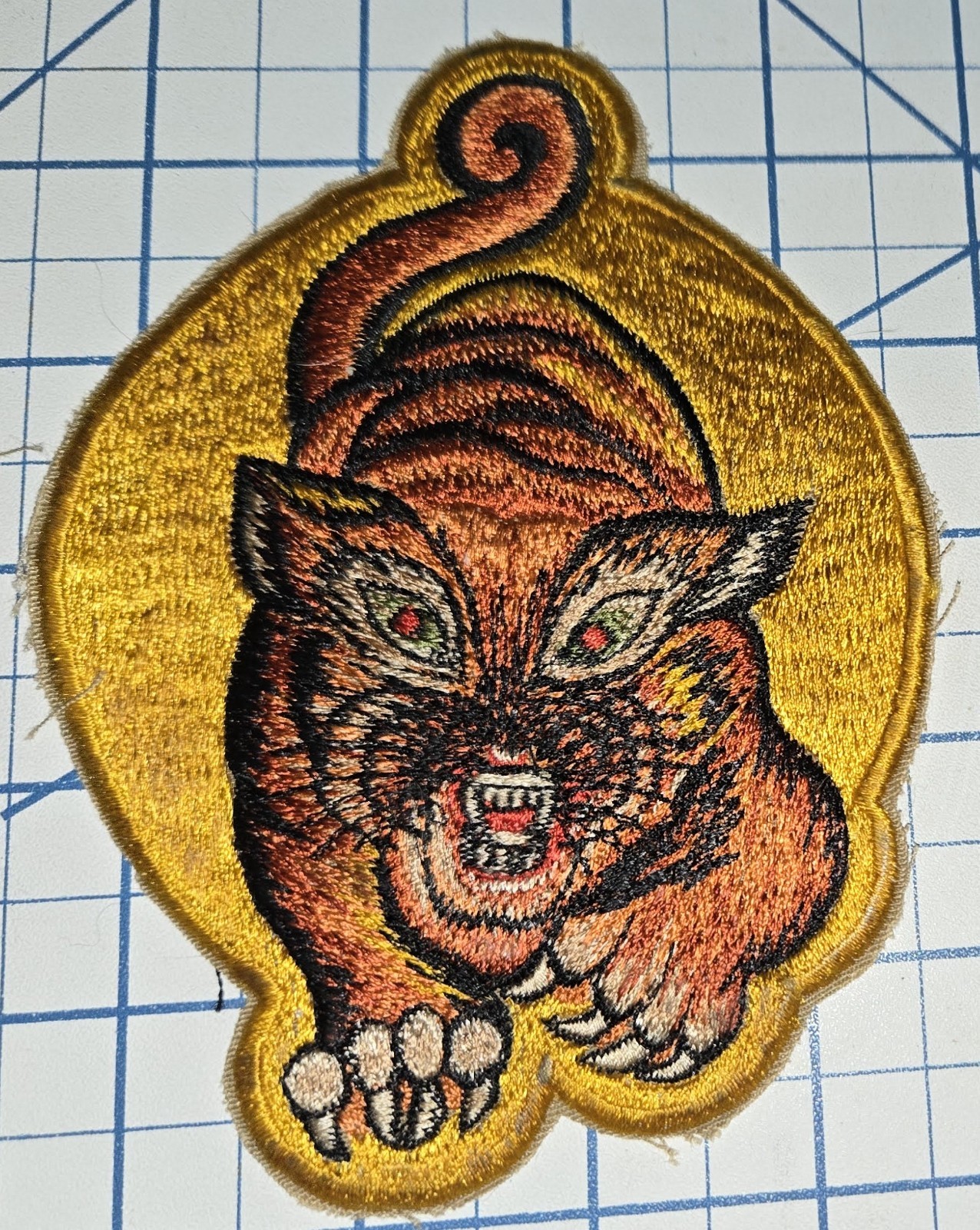 WW2 Worlds Famous Fighting Tigers VA-65 Attack Squadron US Navy WWII Cloth Patch