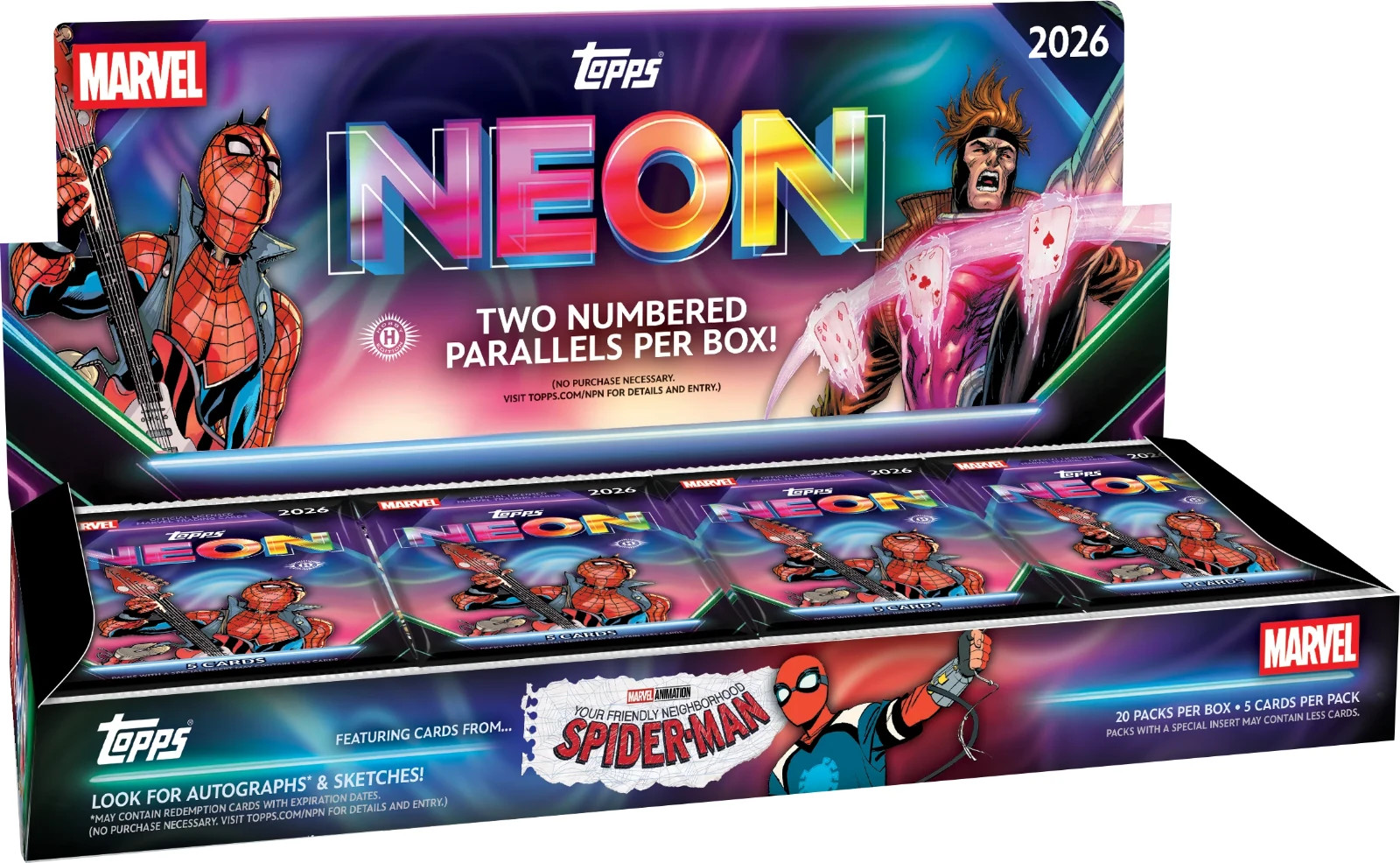 2026 Topps Neon Marvel - Hobby Box - New - Presale - Confirmed Order
