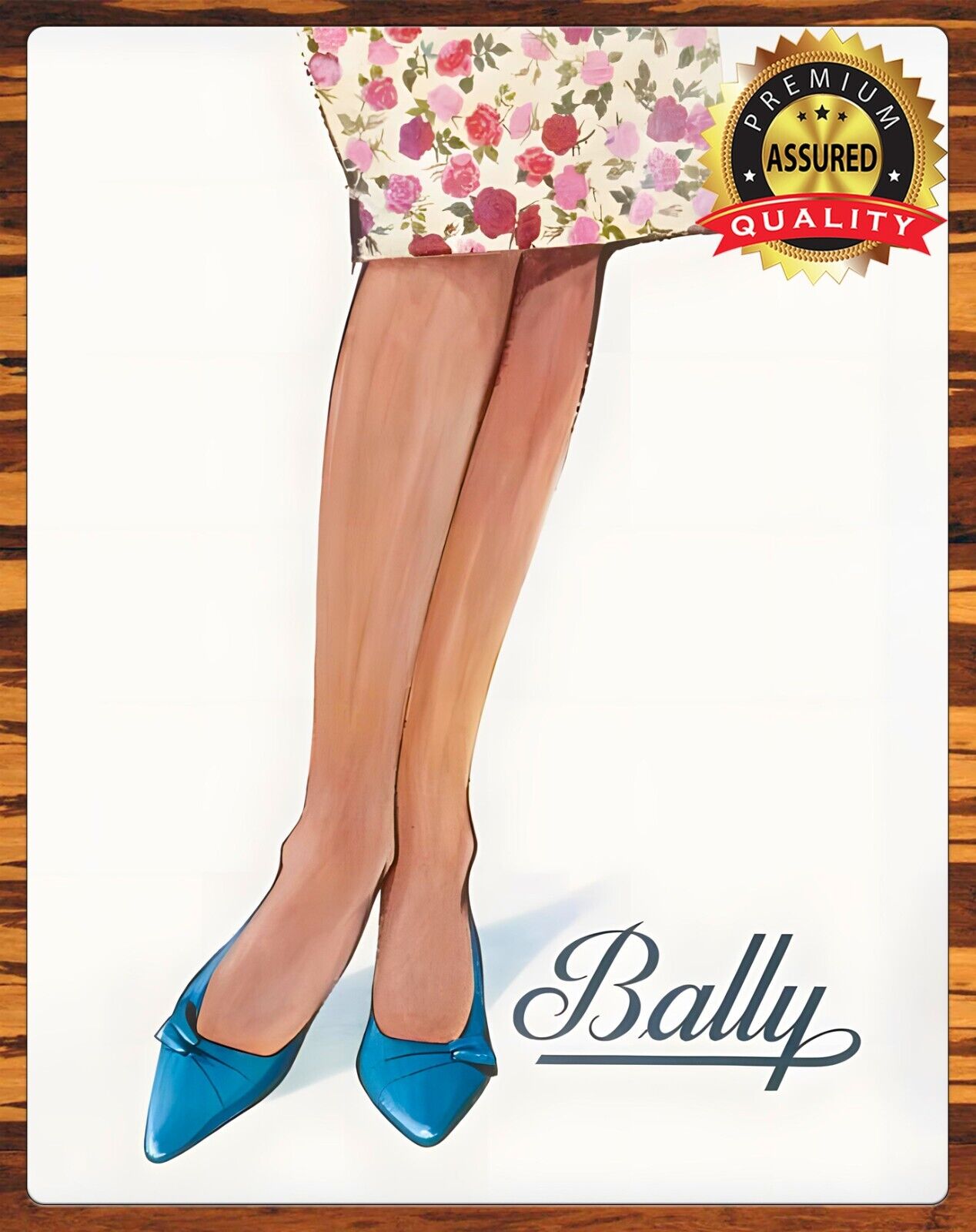 Zapatos - Bally Shoes - 1959 - Restored - Metal Sign 11 x 14