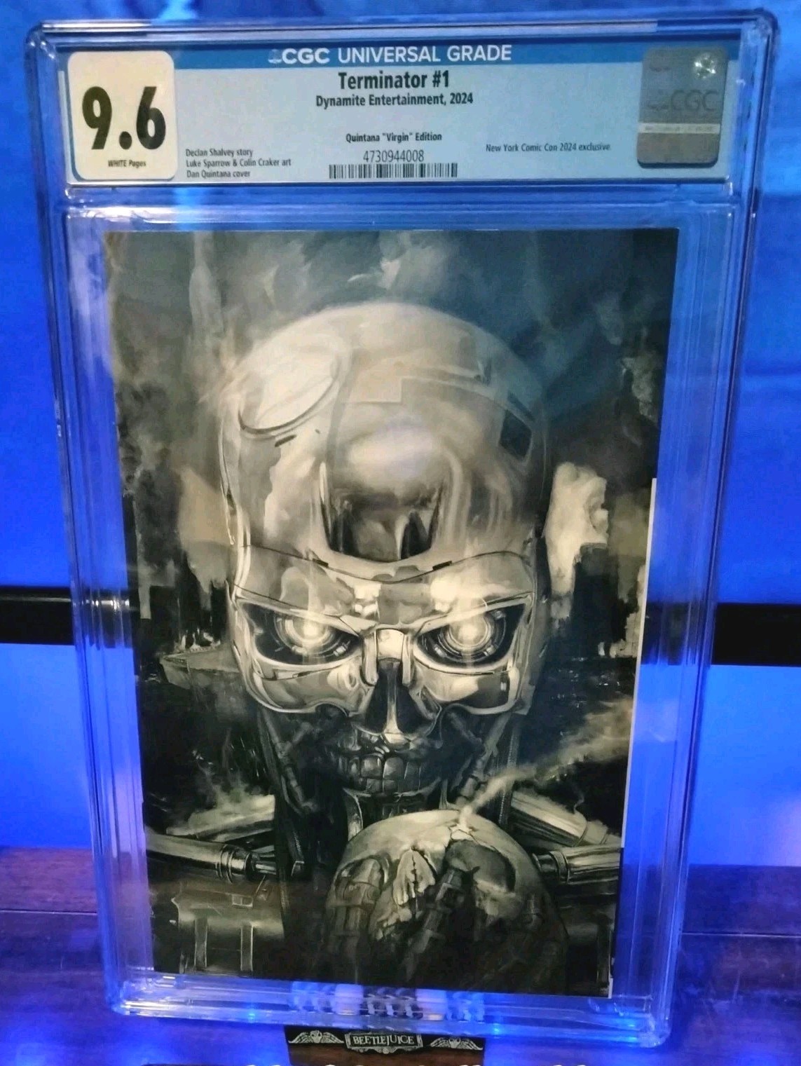 Terminator #1 Dan Quintana B&W NYCC Virgin Variant Limited to 500 copies CGC 9.6