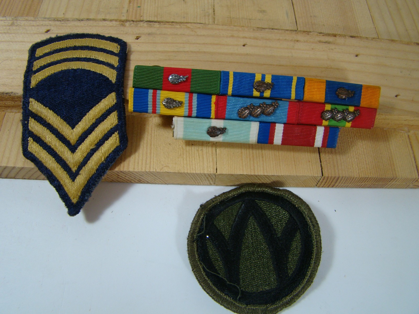 Vintage US Military Ribbon Bar patches Group Uniform Medal Ribbons Lot