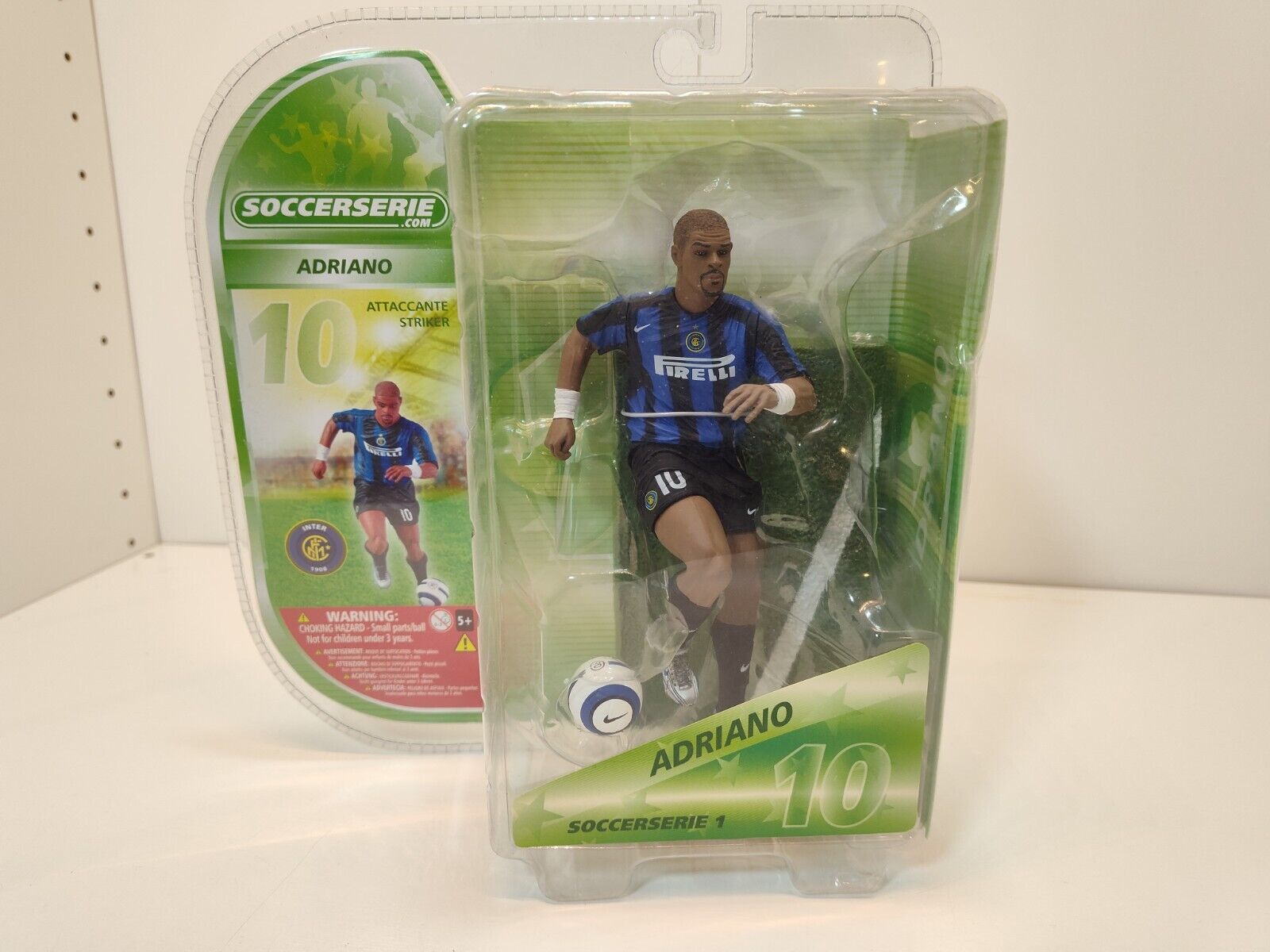 NEW Soccerserie Adriano 3D Stars Football Soccer Figure Authentic Brand New