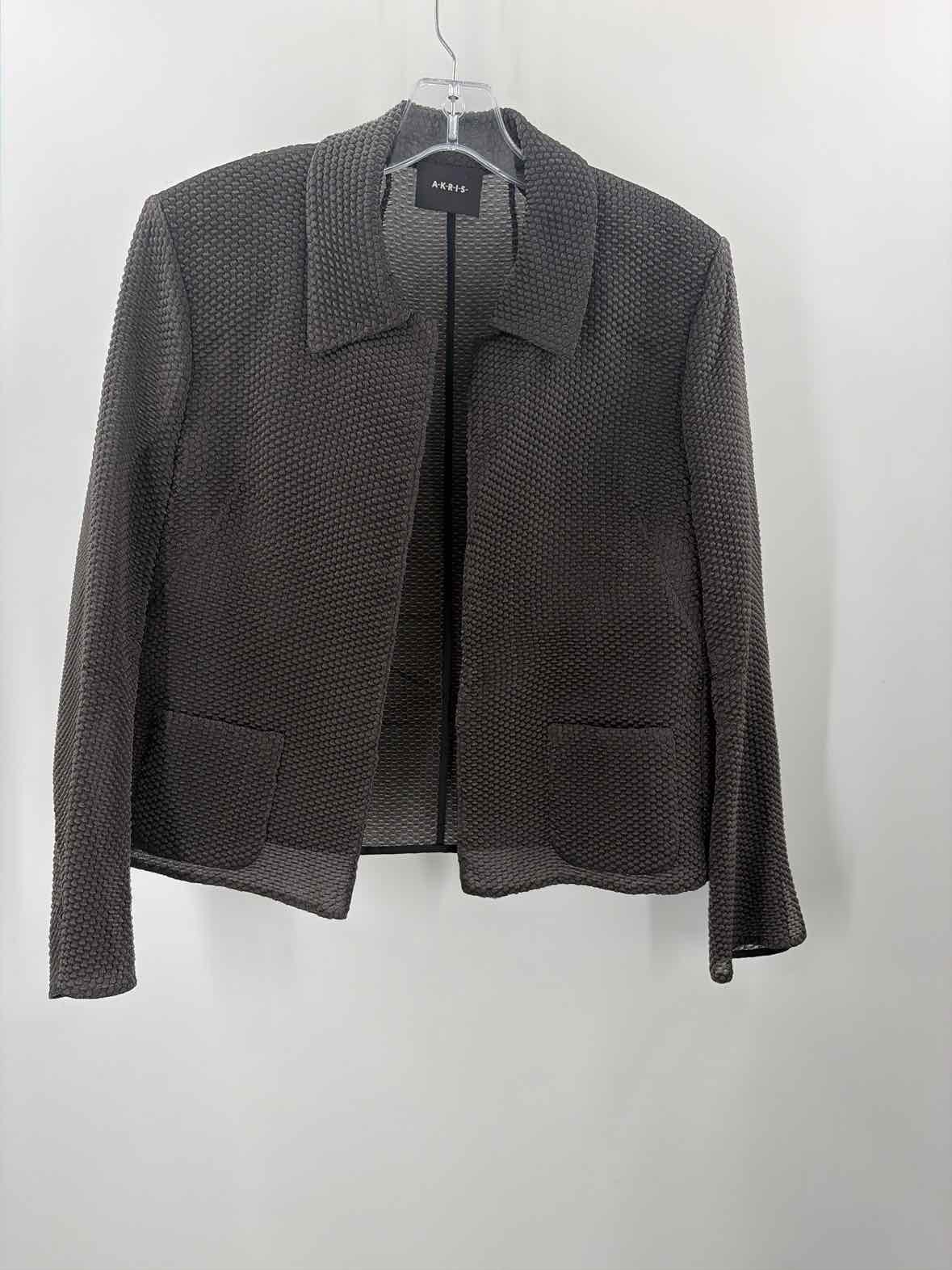 Pre-Owned Akris Black Size 8 Open Jacket