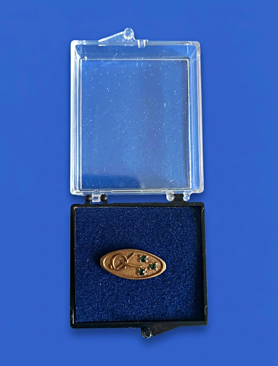 Vintage McDonnell Douglas Aircraft 20-Year Employee Service Pin, in Display Box