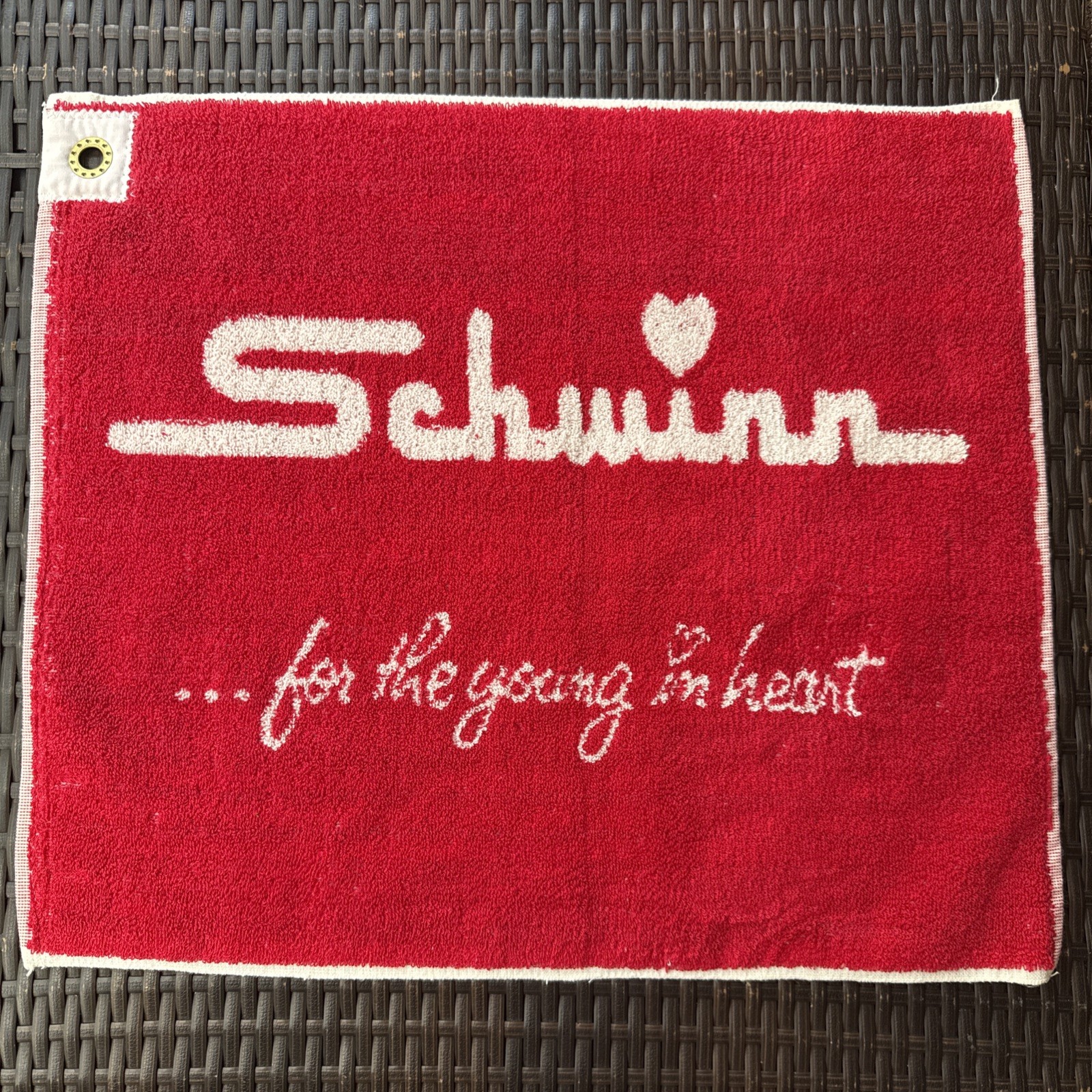 Extremely Rare Schwinn Bike Towel 1969 Cannon Grommet For The Young In Heart 
