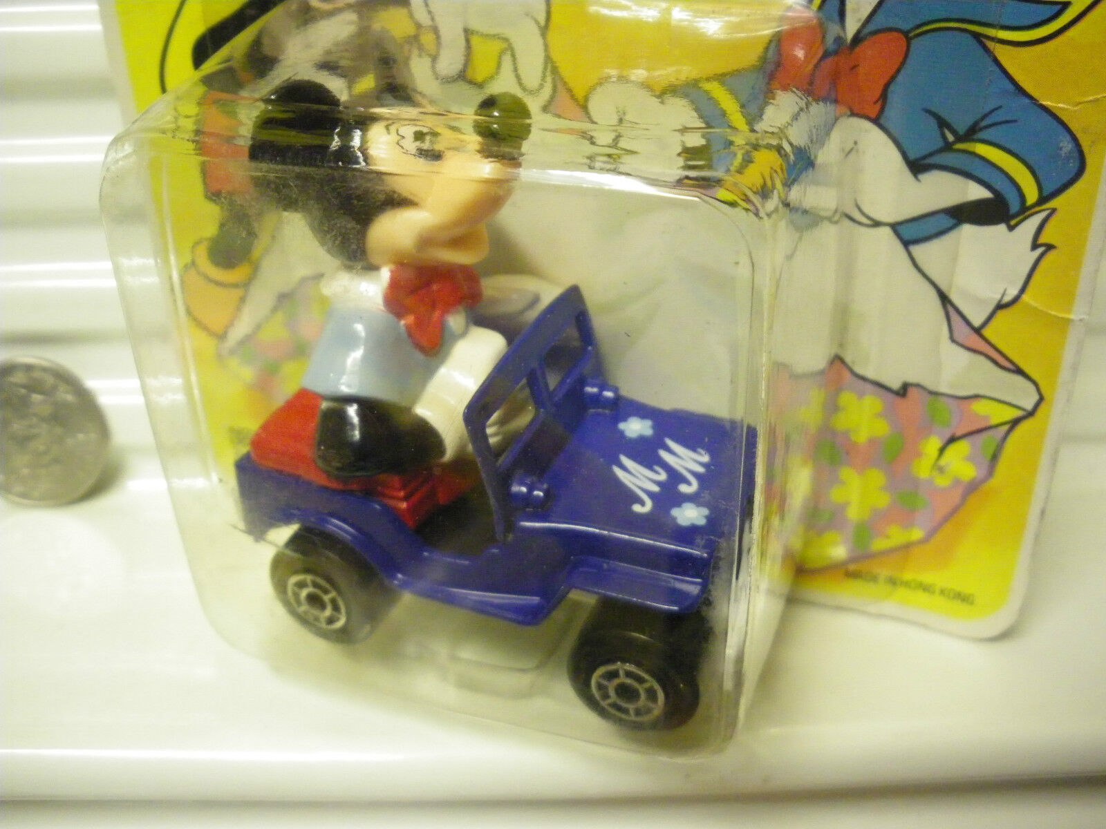 MATCHBOX 1979 WALT DISNEY WD5A1 MICKEY MOUSE MAIL JEEP With MM HOOD C9.5 + CARD*