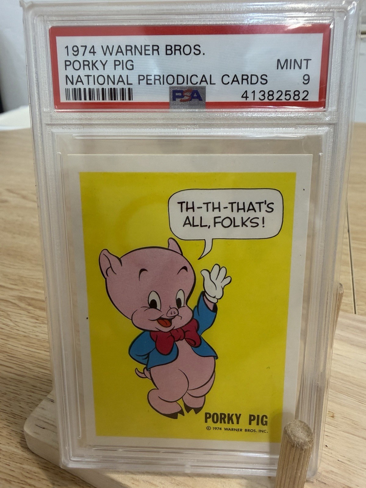 1974 Warner Bros. Porky Pig National Periodical Cards Non-Sport PSA 41382582