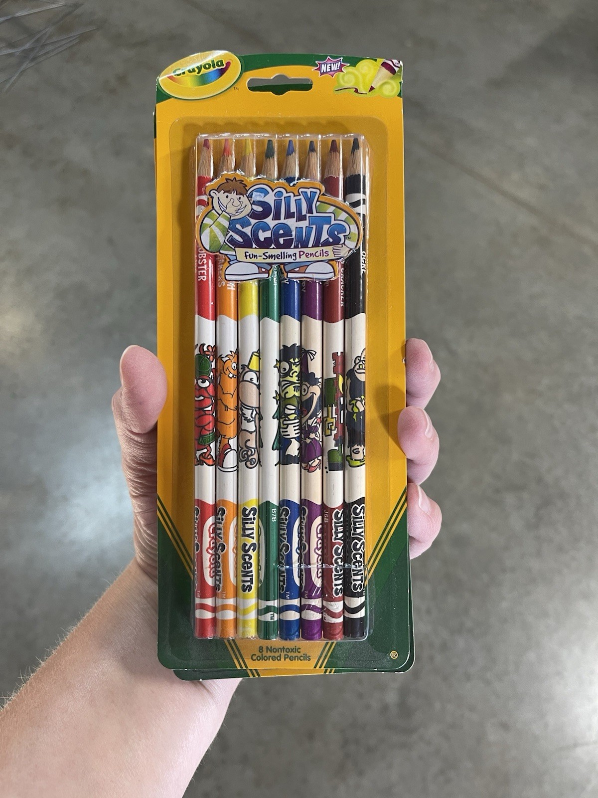 Original 2006 Silly Scents 8 Nontoxic Crayola Colored Pencils